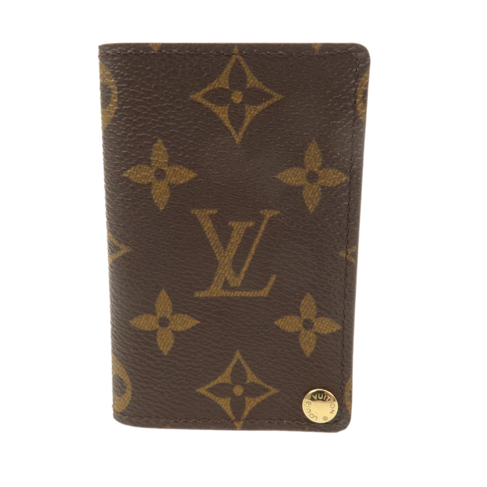 Louis Vuitton Monogram Porte Cartes Credit Pression Brown M60937