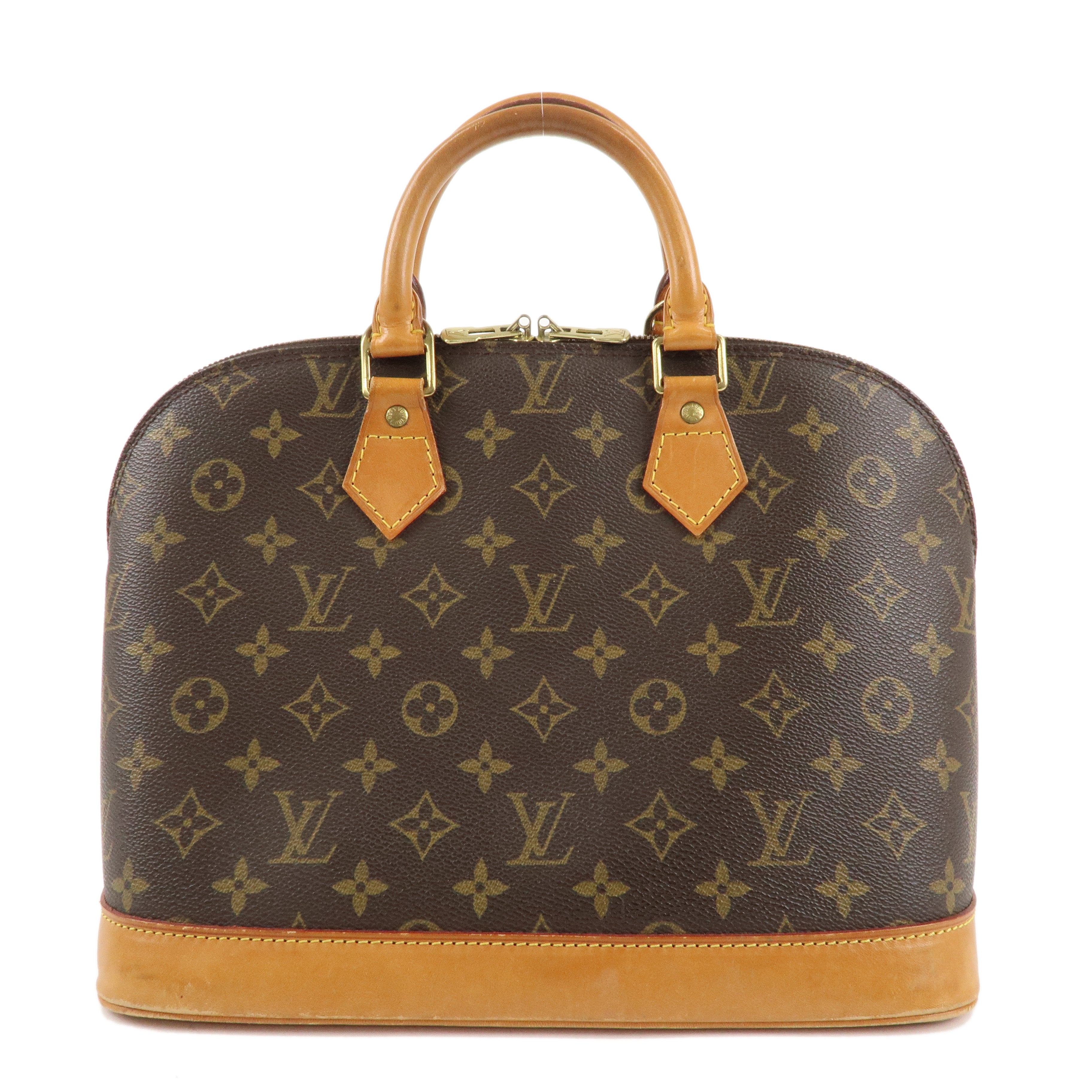 Louis Vuitton Monogram Alma Hand Bag Brown M51130