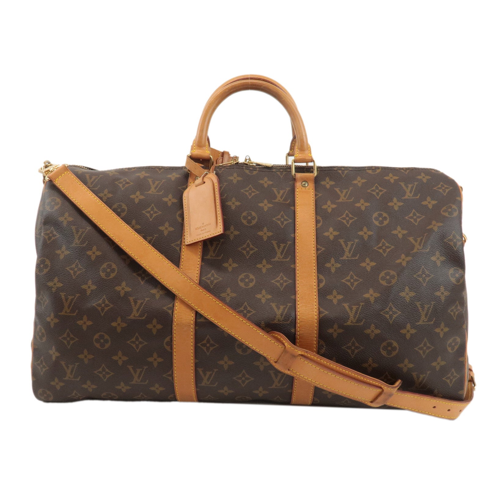 Louis Vuitton Monogram Keep All 50 Boston Bag Brown M41416