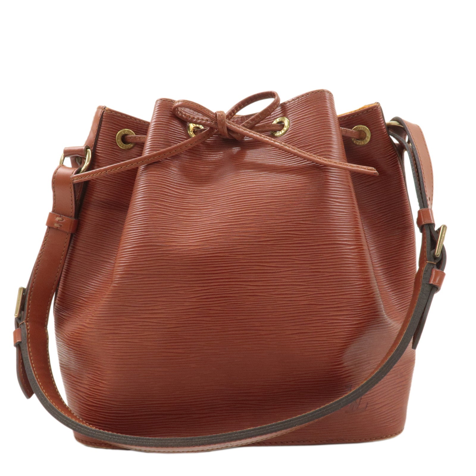 Louis Vuitton Epi Petit Noe Shoulder Bag Kenya Brown M44103