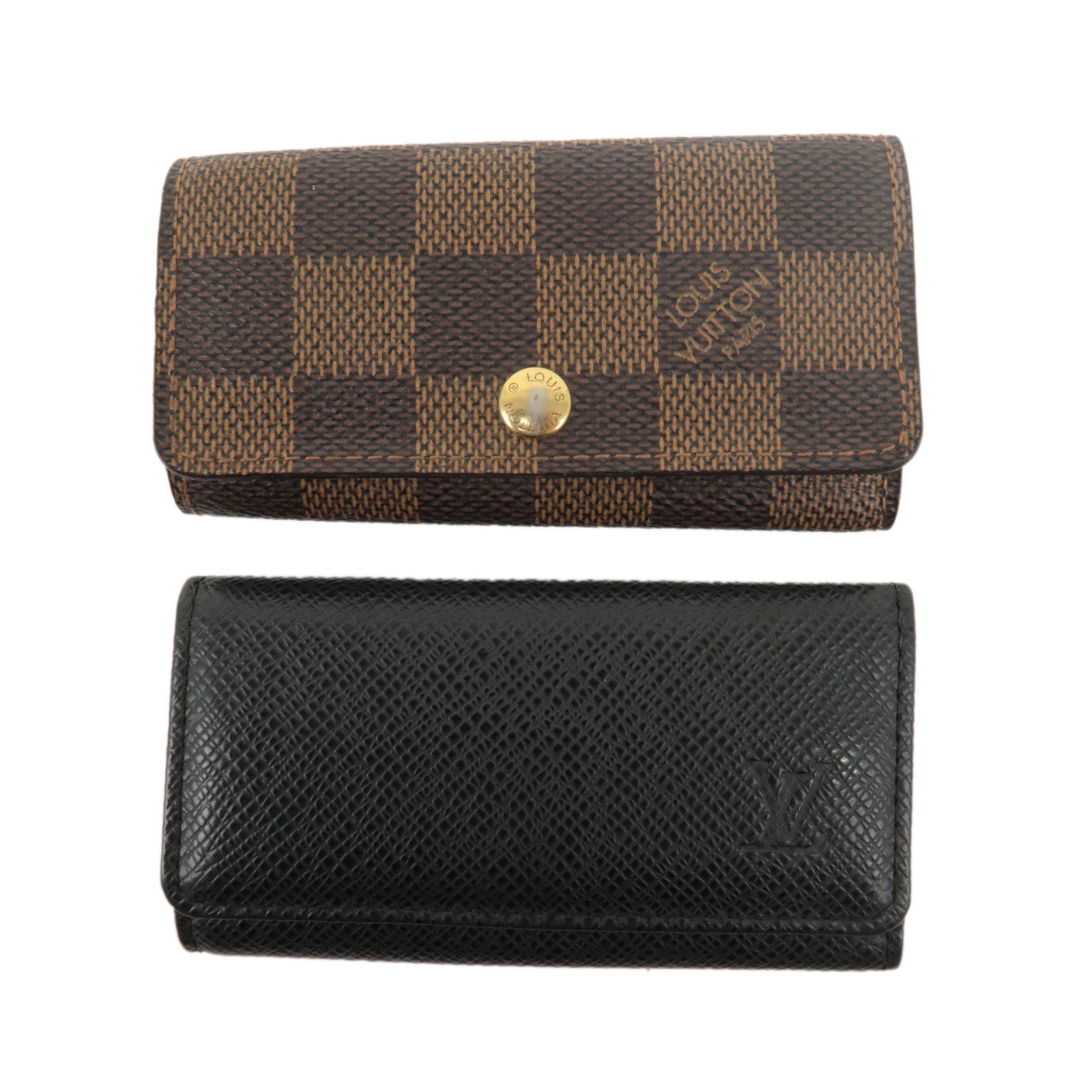 Louis-Vuitton-Damier-Taiga-Set-of-2-Multiclés-4-Key-Case