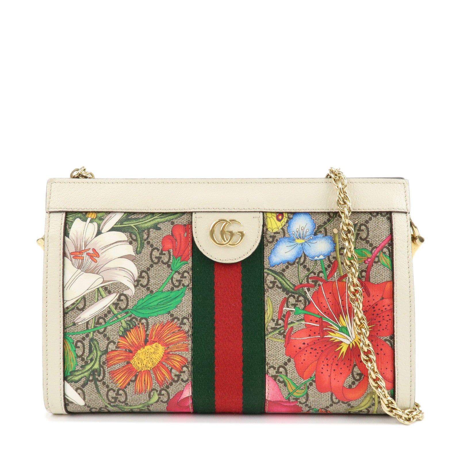 GUCCI-Ophidia-PVC-Leather-Chain-Shoulder-Bag-Floral-Pattern-503877