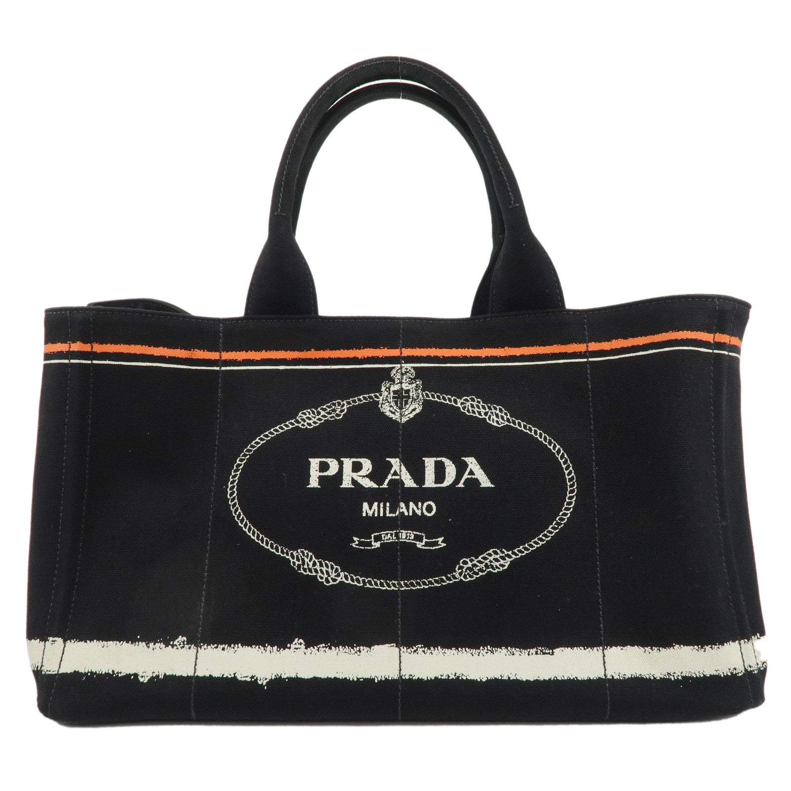 PRADA-Logo-Canapa-Large-Canvas-Tote-Hand-Bag-Black-BN1872