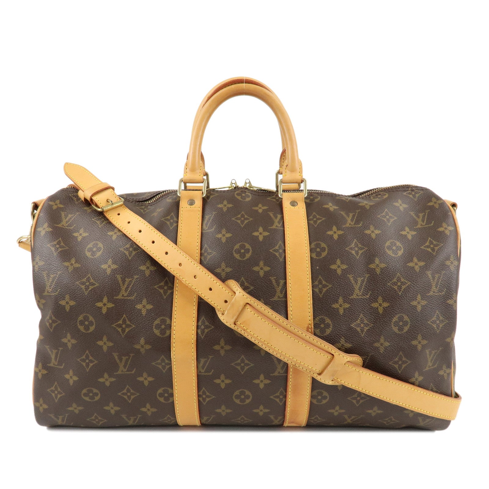 Louis-Vuitton-Monogram-Keep-All-45-Boston-Bag-M41418