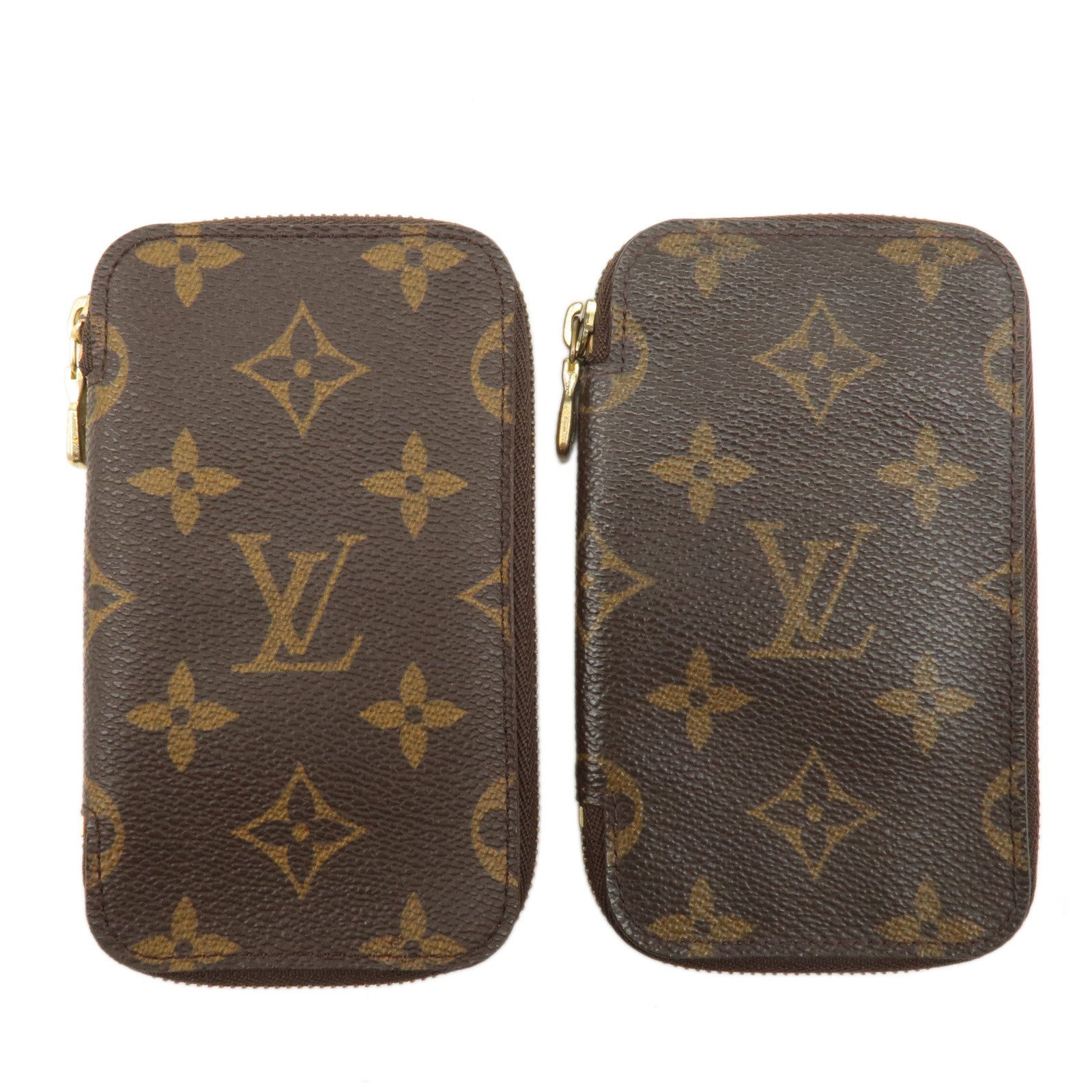 Louis Vuitton Monogram Set of 2 Pochette 6 Cles Key Holder M62610