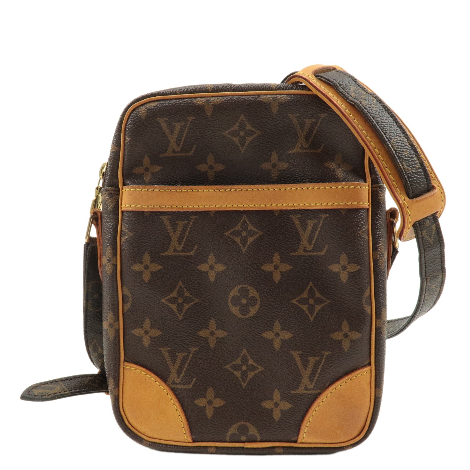 Louis-Vuitton-Monogram-Danube-Shoulder-Bag-Brown-M45266