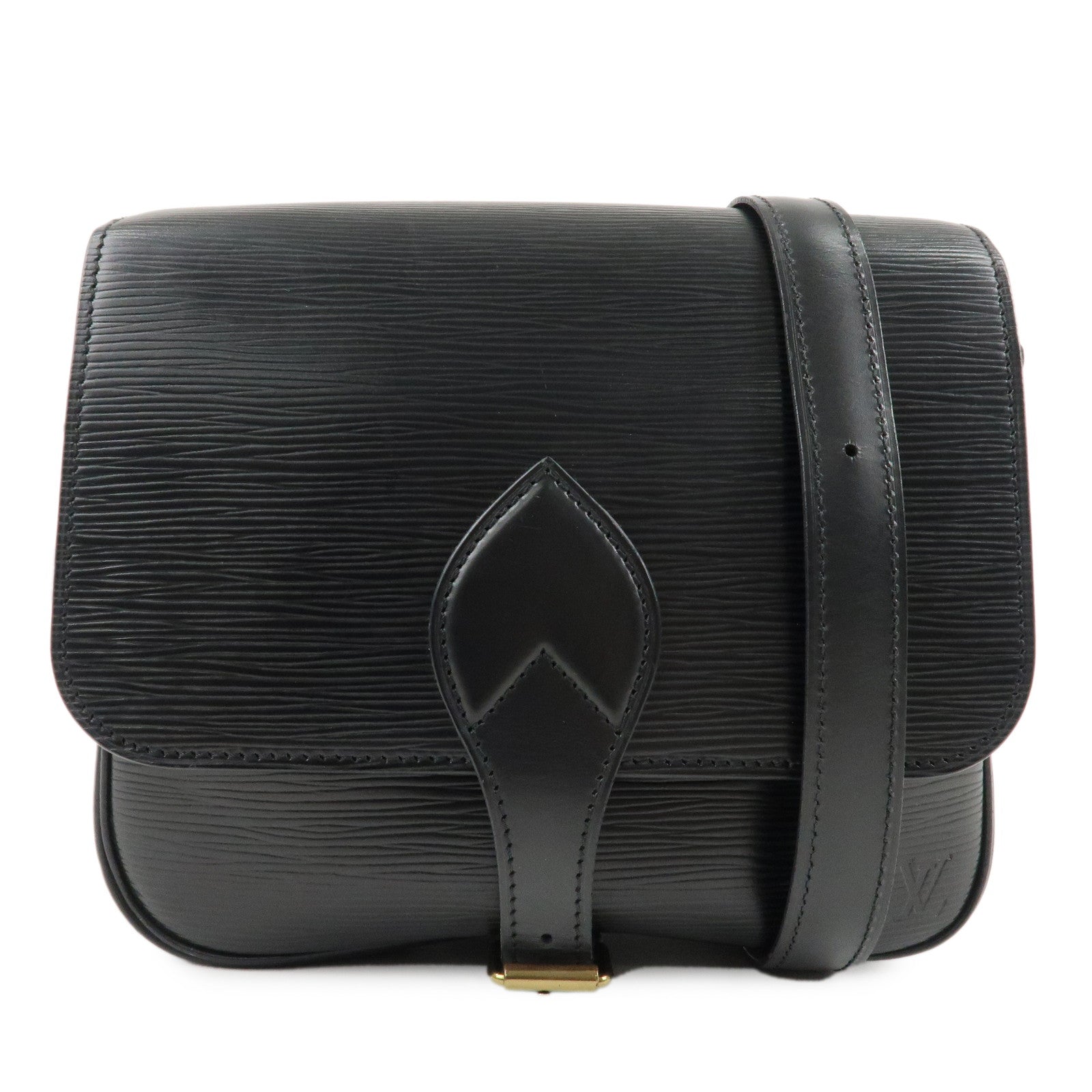 Louis-Vuitton-Epi-Cartouchiere-Shoulder-Bag-Noir-Black-M52242