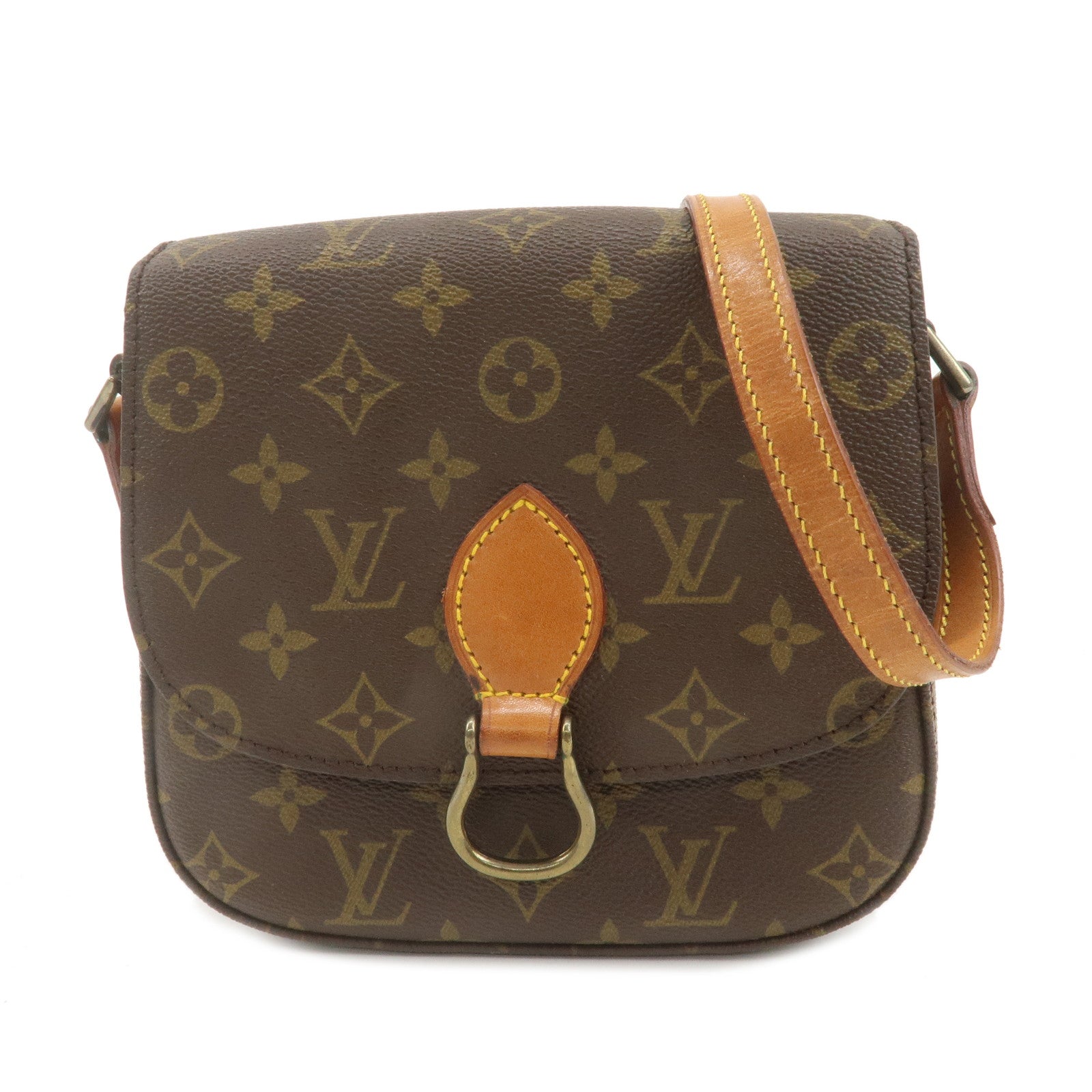 Louis Vuitton Monogram Saint Cloud MM Shoulder Bag Brown M51243