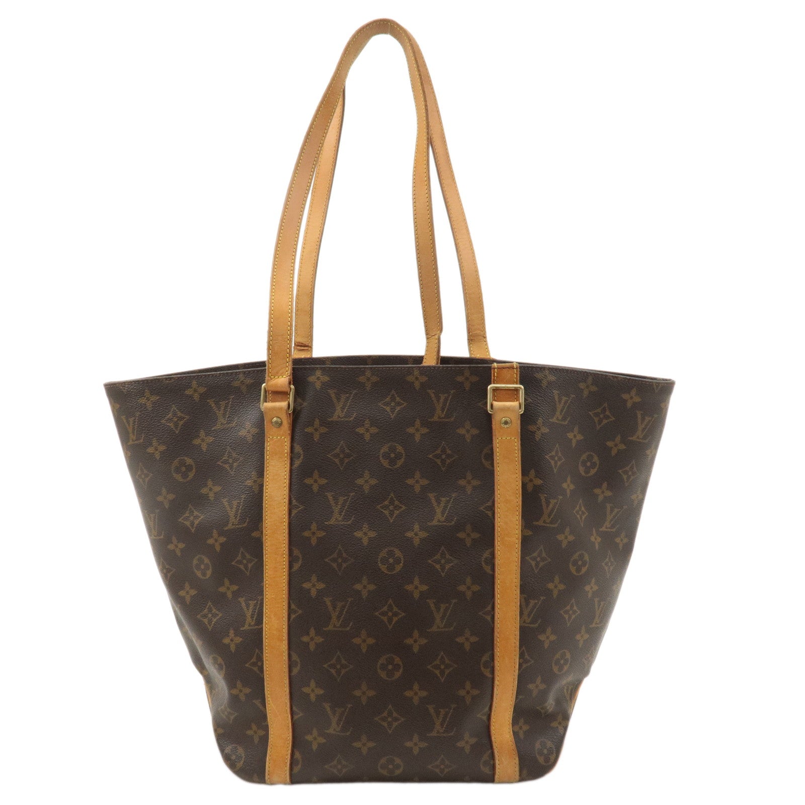 Louis Vuitton Monogram Sac Shopping Shoulder Bag Brown M51108