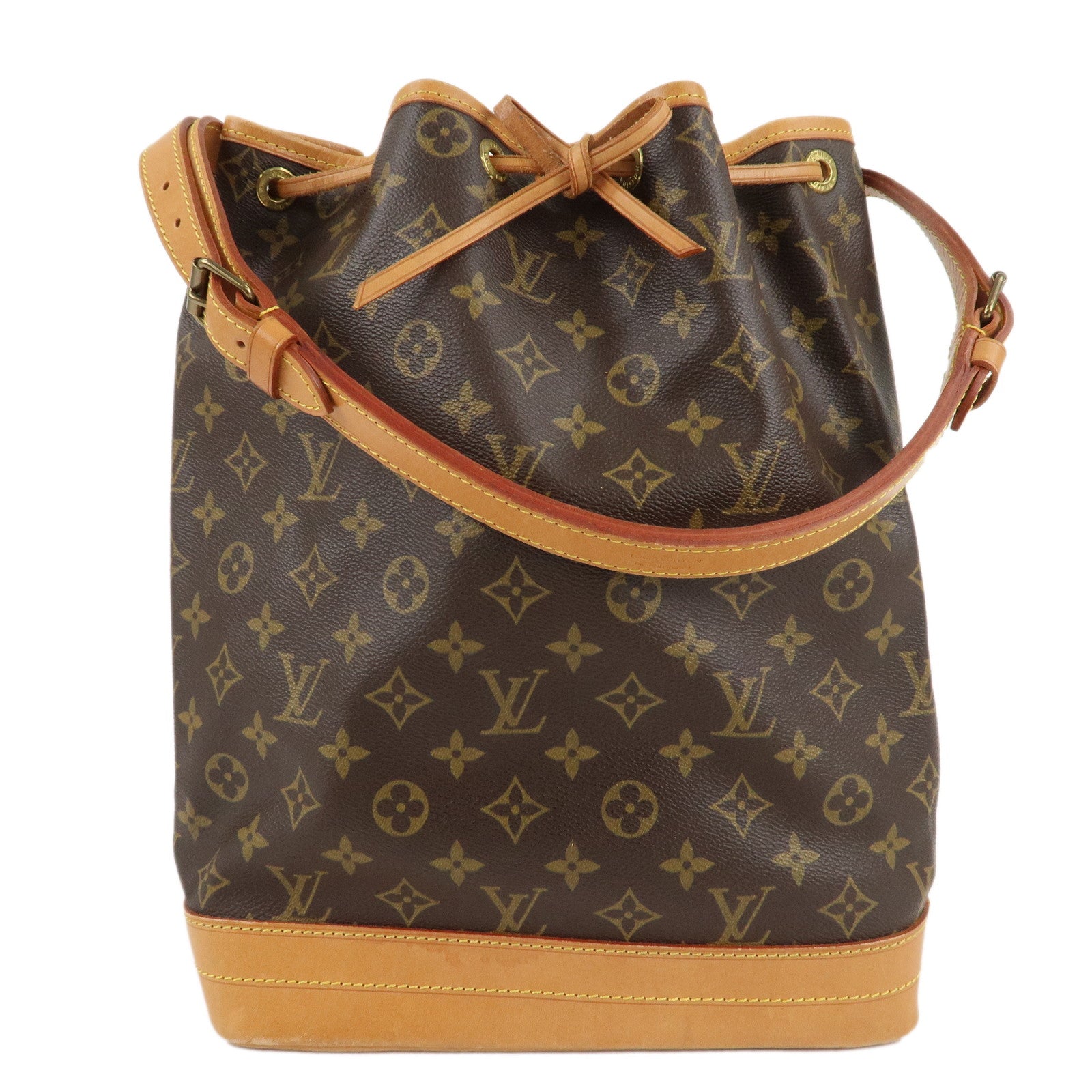 Louis-Vuitton-Monogram-Noe-Shoulder-Bag-Hand-Bag-Brown-M42224