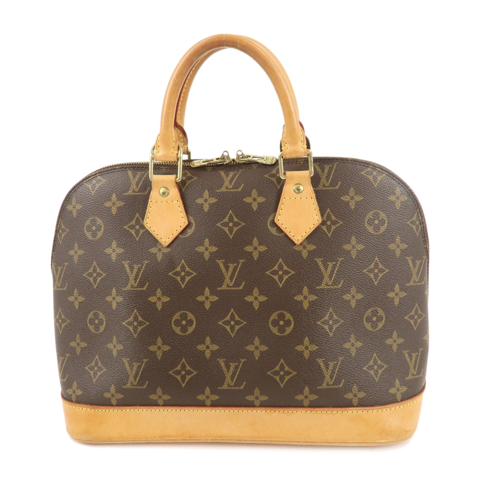 Louis Vuitton Monogram Alma Hand Bag Brown M51130