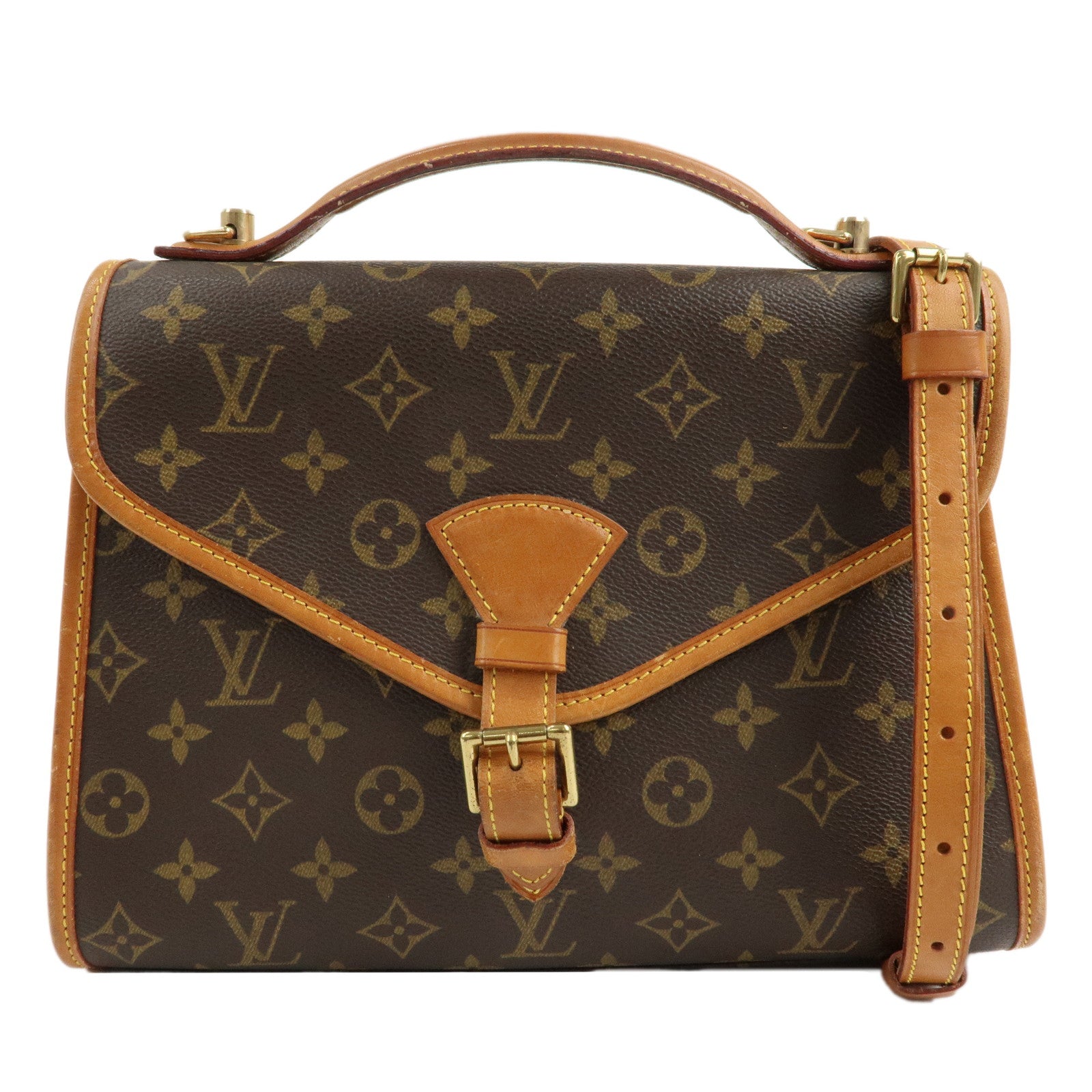 Louis-Vuitton-Monogram-Bel-Air-Shoulder-Bag-Brown-M51122