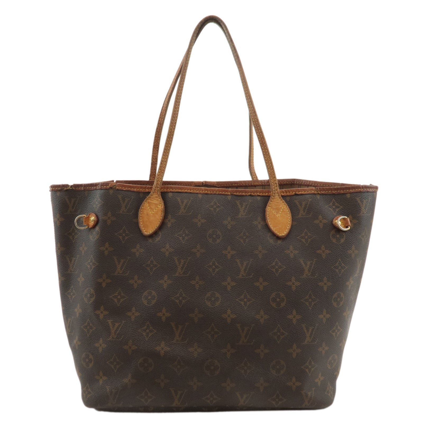 Louis Vuitton Monogram Neverfull MM Tote Bag Brown M40156