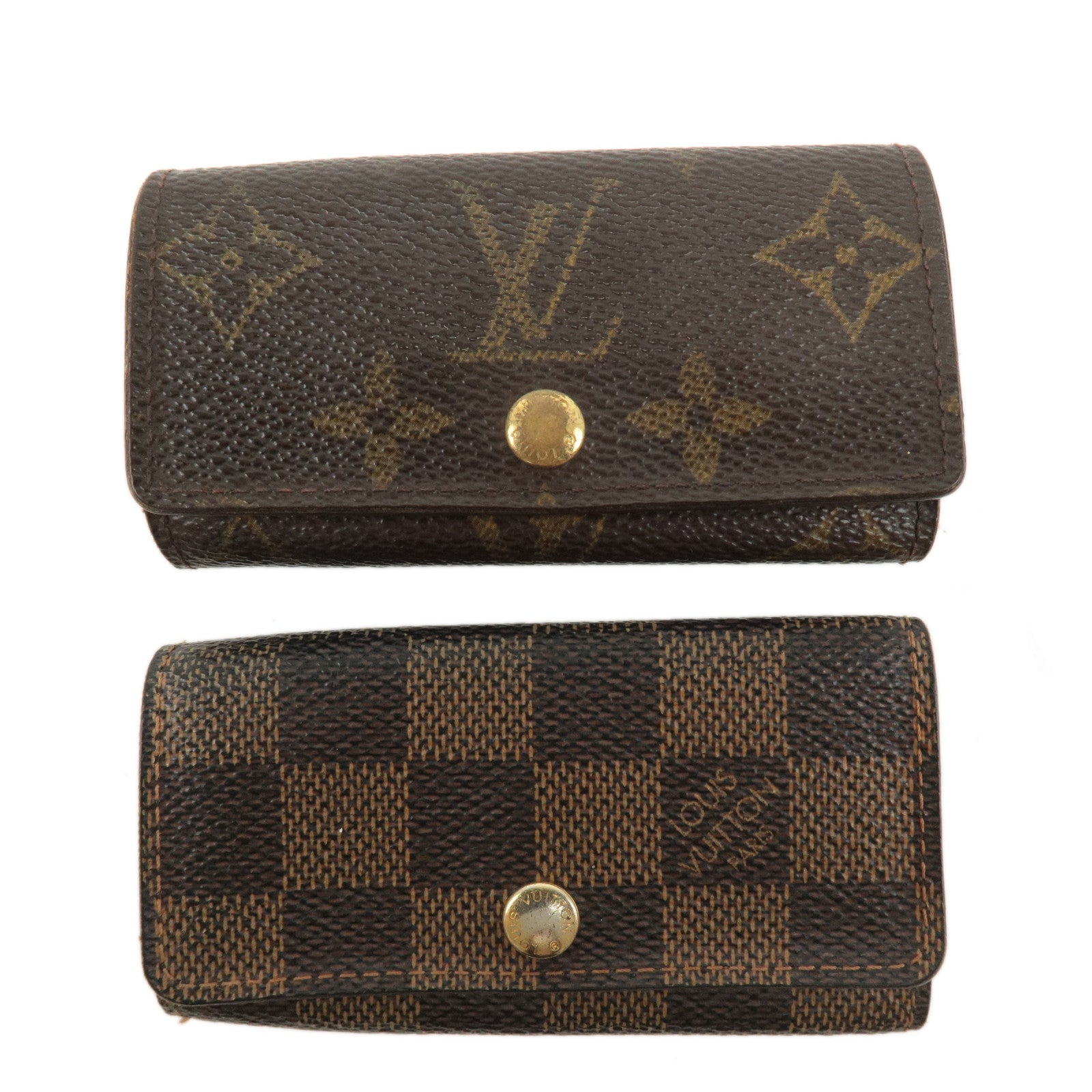 Louis Vuitton Set of 2 Damier Monogram Multiclés 4 Key Case M62631