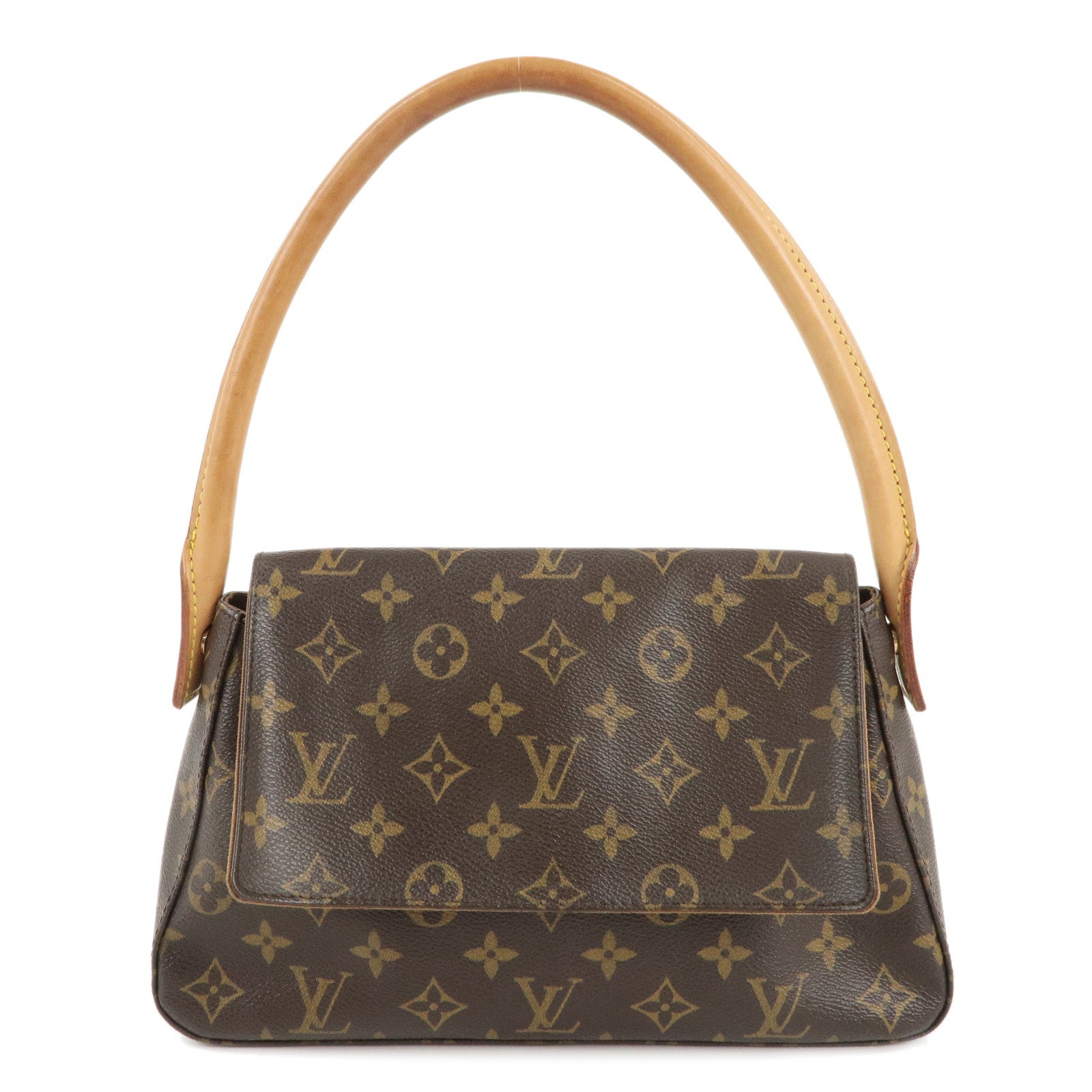 Louis-Vuitton-Monogram-Mini-Looping-Shoulder-Bag-Hand-Bag-M51147