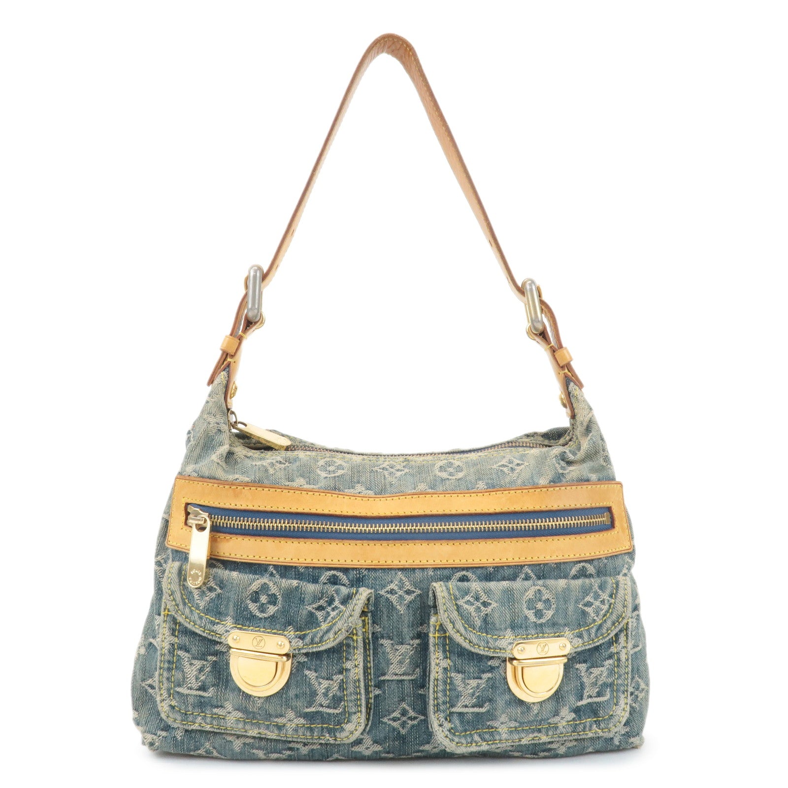 Louis-Vuitton-Monogram-Denim-Baggy-PM-2Way-Bag-Shoulder-Bag-M95049