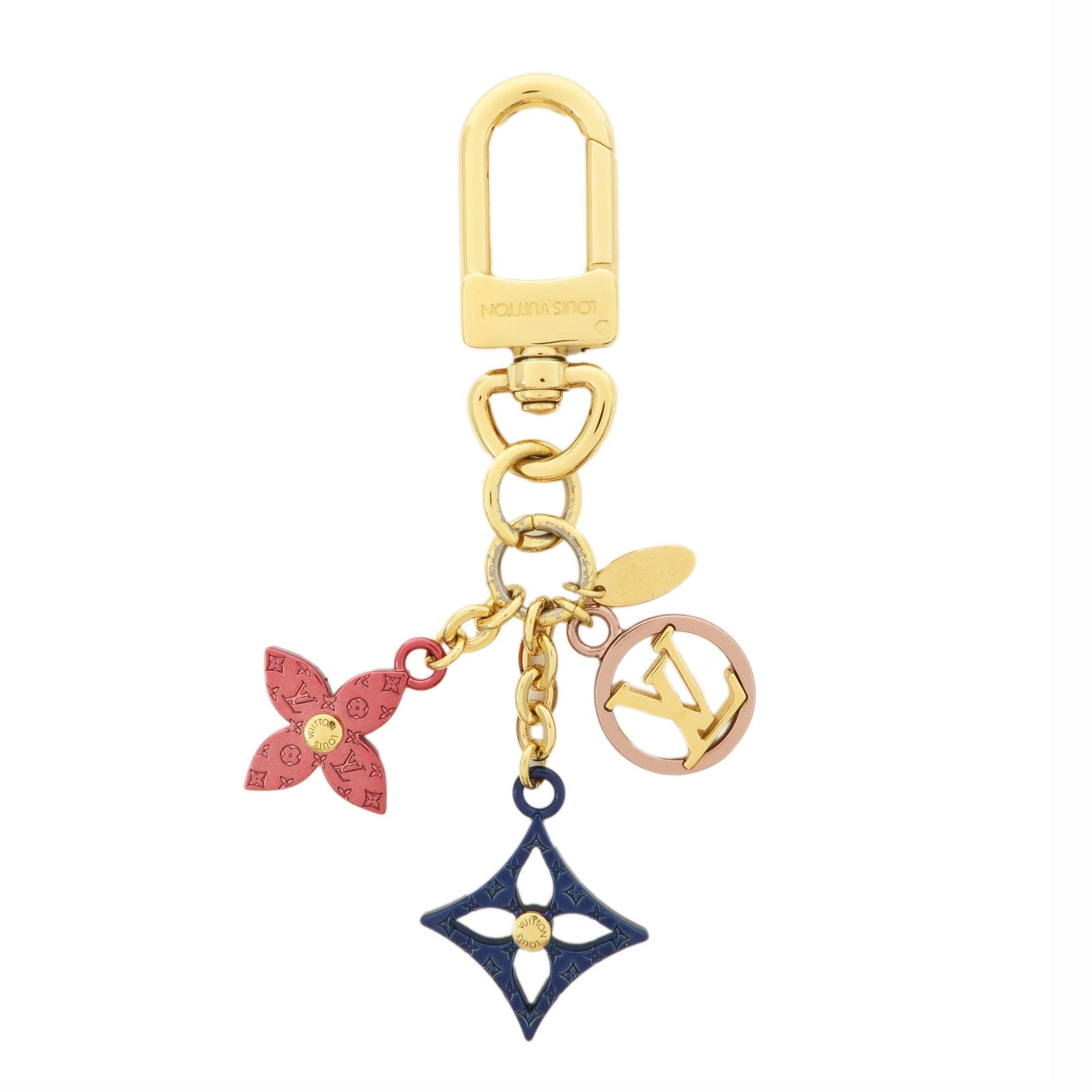 Louis-Vuitton-Porte-Cles-LV-Nanogram-Bag-Charm-Gold-Pink-M00560