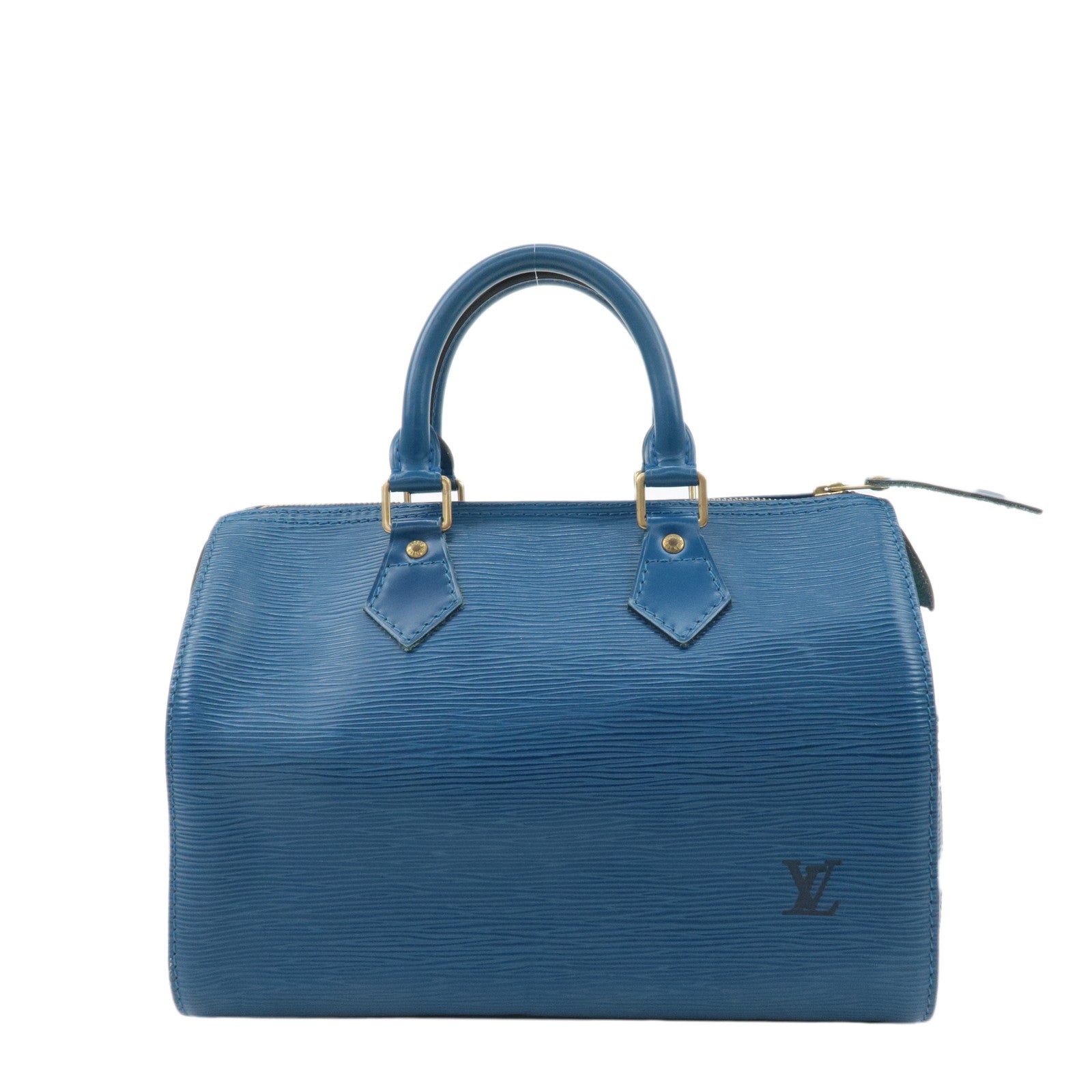 Louis-Vuitton-Epi-Speedy-25-Hand-Bag-Boston-Bag-Blue-M43015