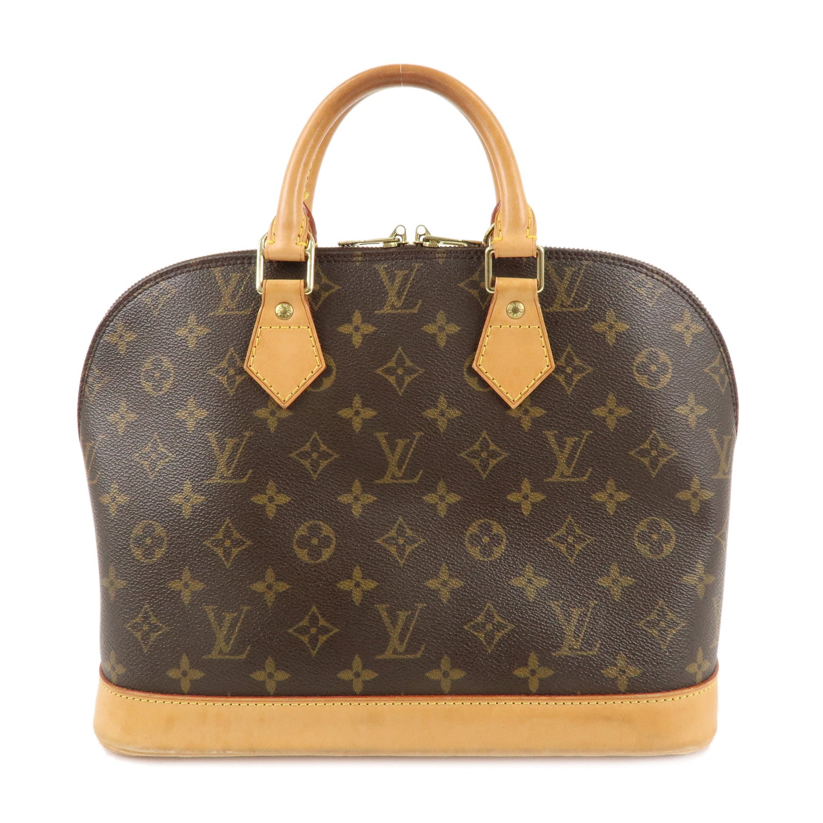 Louis Vuitton Monogram Alma Hand Bag Brown M51130