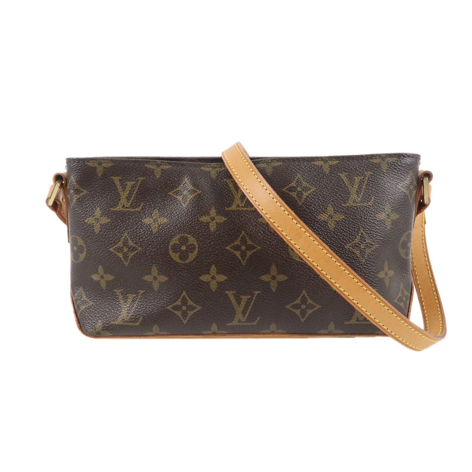 Louis Vuitton Monogram Trotteur Shoulder Bag Brown M51240