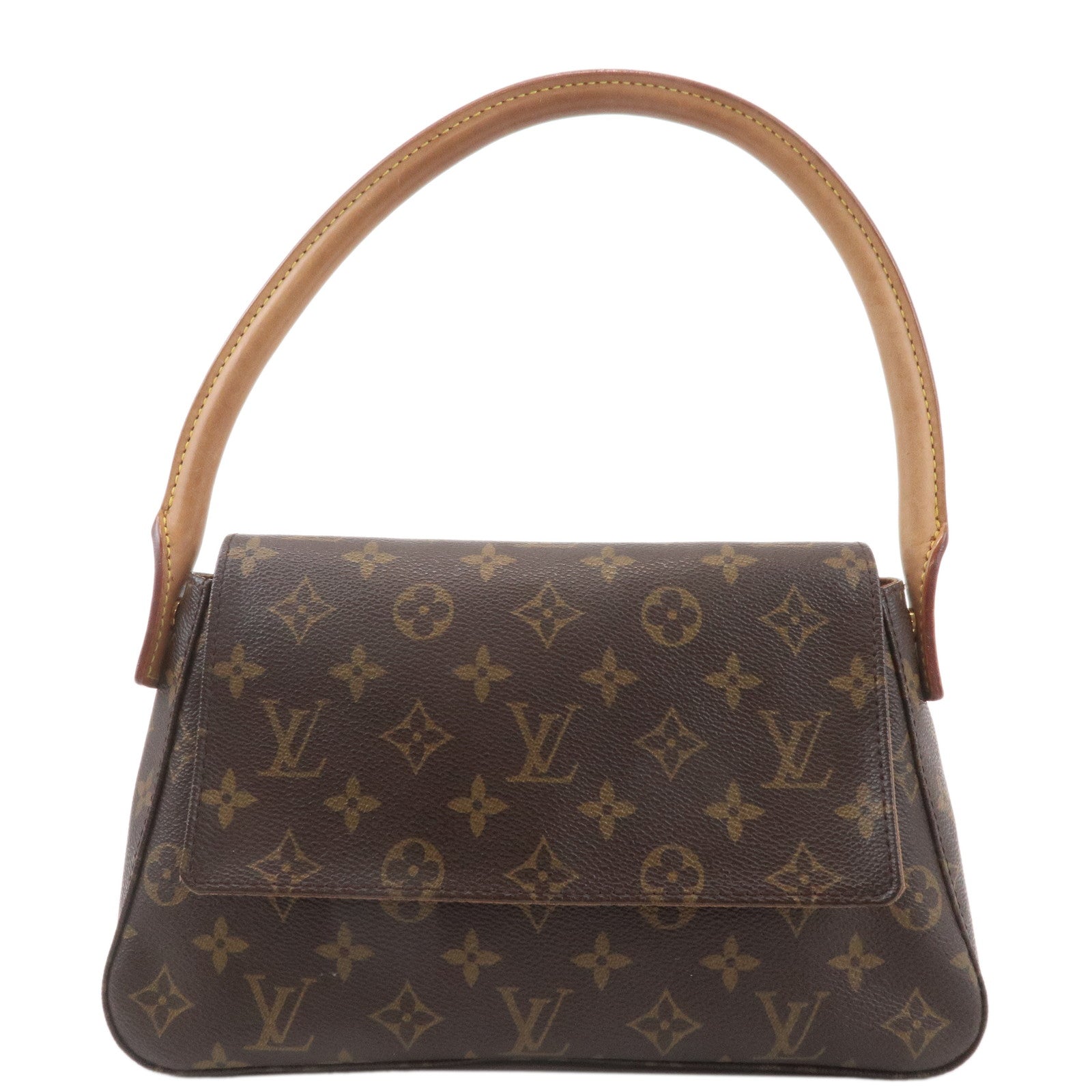 Louis-Vuitton-Monogram-Mini-Looping-Shoulder-Bag-Hand-Bag-M51147