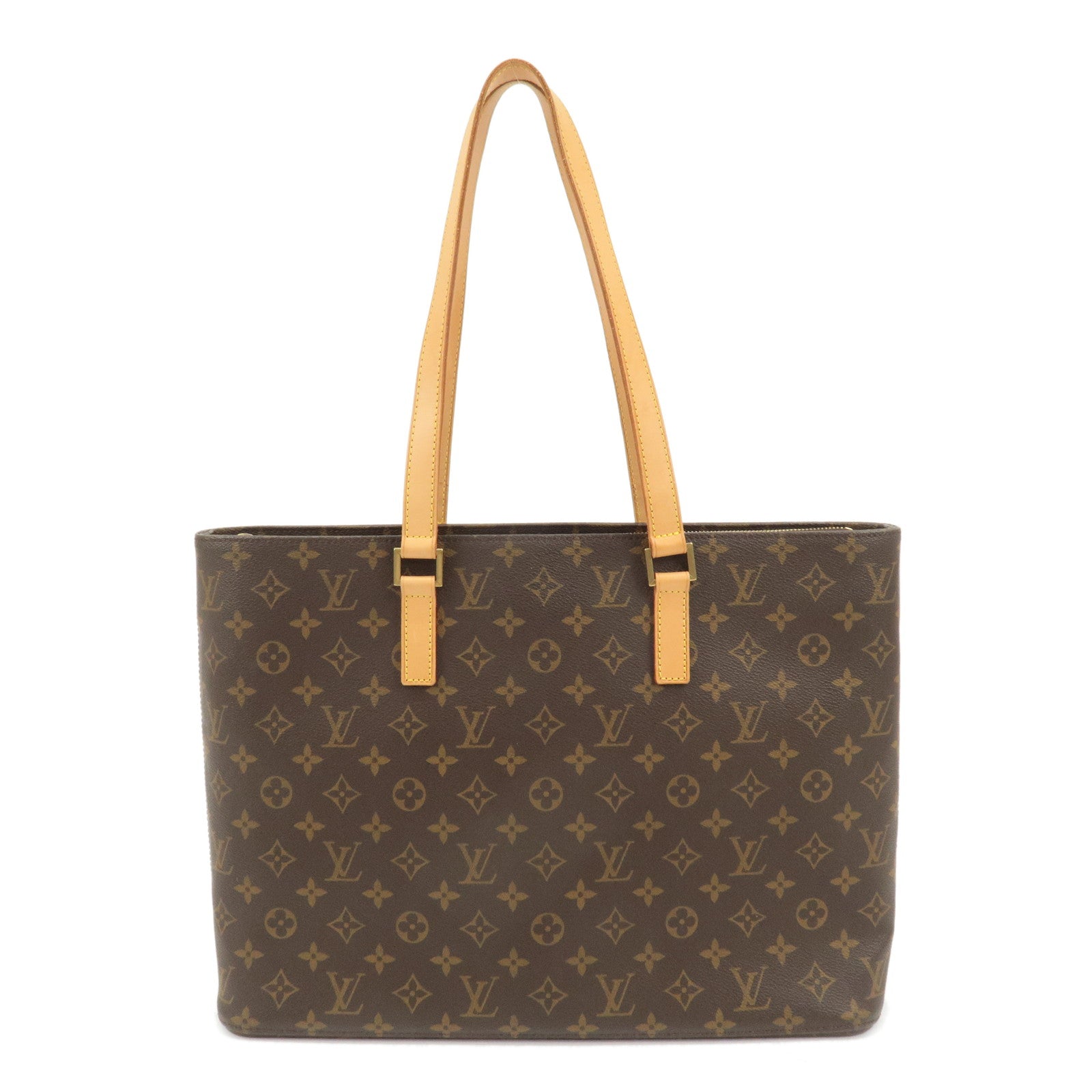 Louis-Vuitton-Monogram-Luco-Tote-Bag-Hand-Bag-Brown-M51155