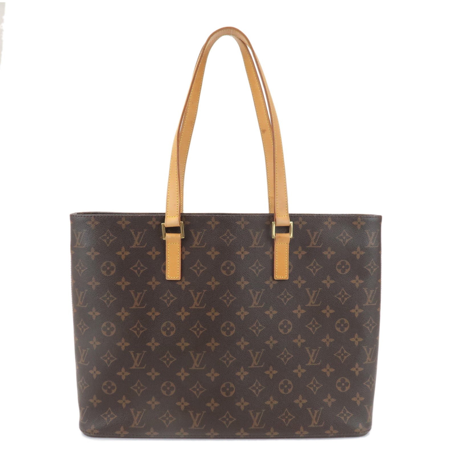 Louis-Vuitton-Monogram-Luco-Tote-Bag-Hand-Bag-Brown-M51155