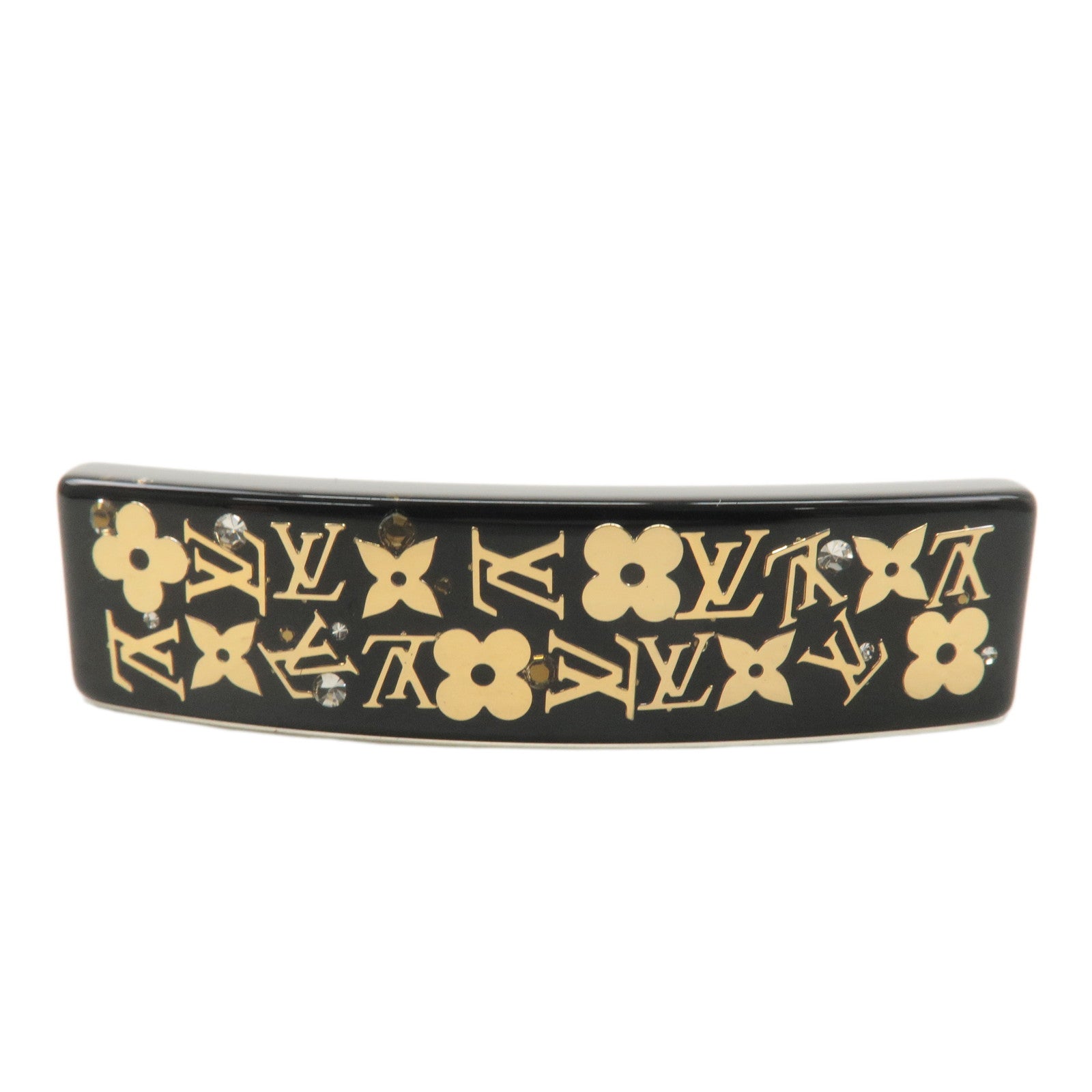 Louis-Vuitton-Monogram-Valletta-Inclusion-Barrette-Black-M65304