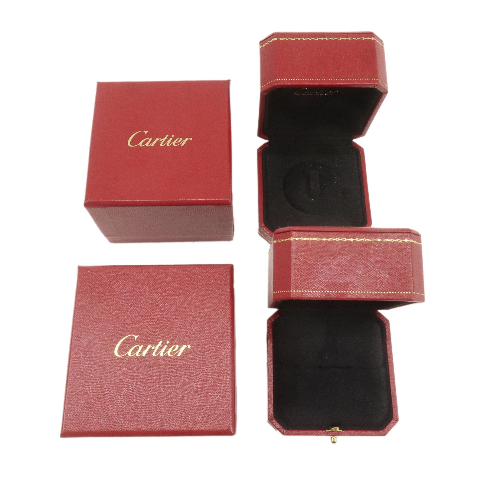 Cartier Set of 2 Ring Box Display Box Jewelry Box For Ring