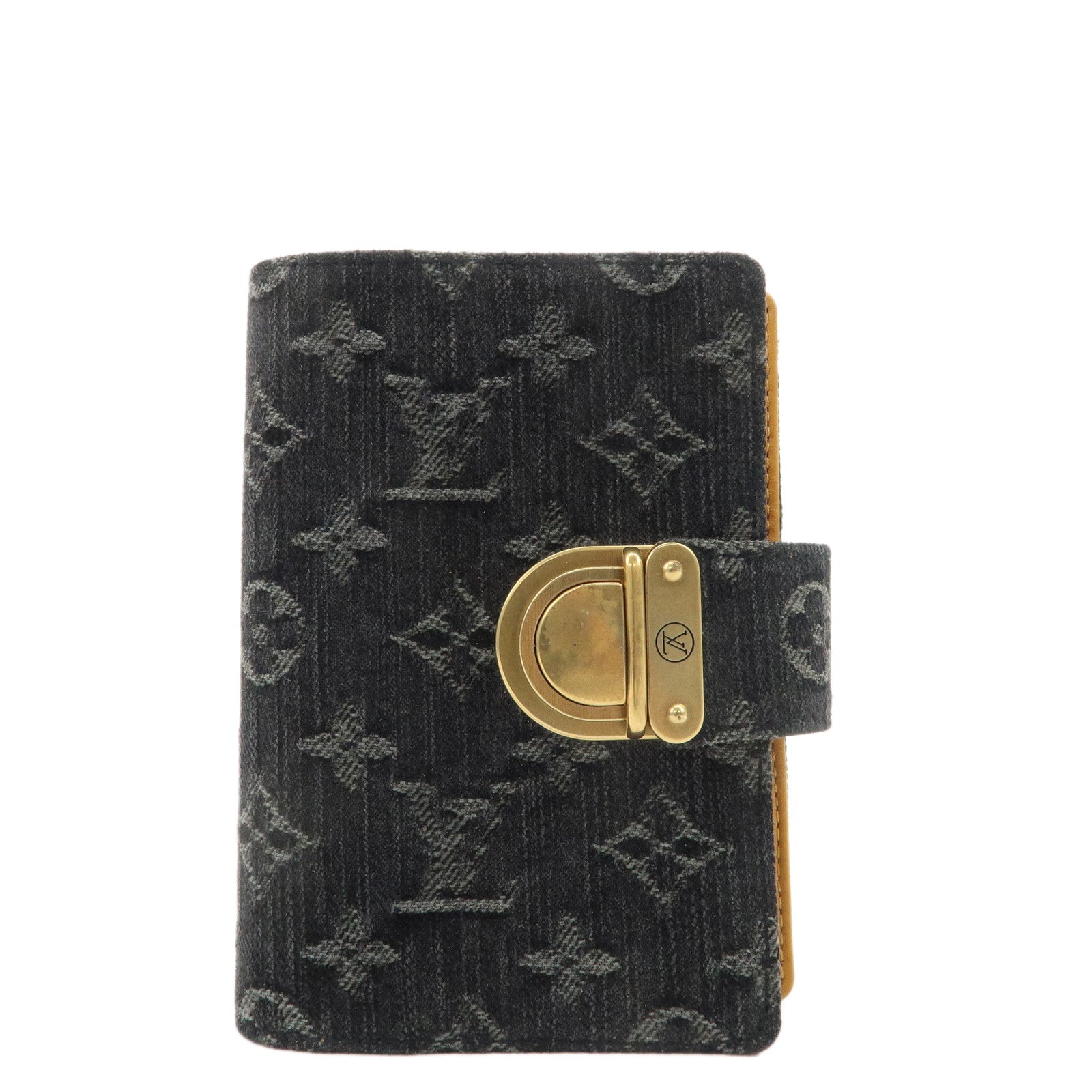 Authc-Louis-Vuitton-Monogram-Denim-Agenda-PM-Planner-Cover-Noir-R21038