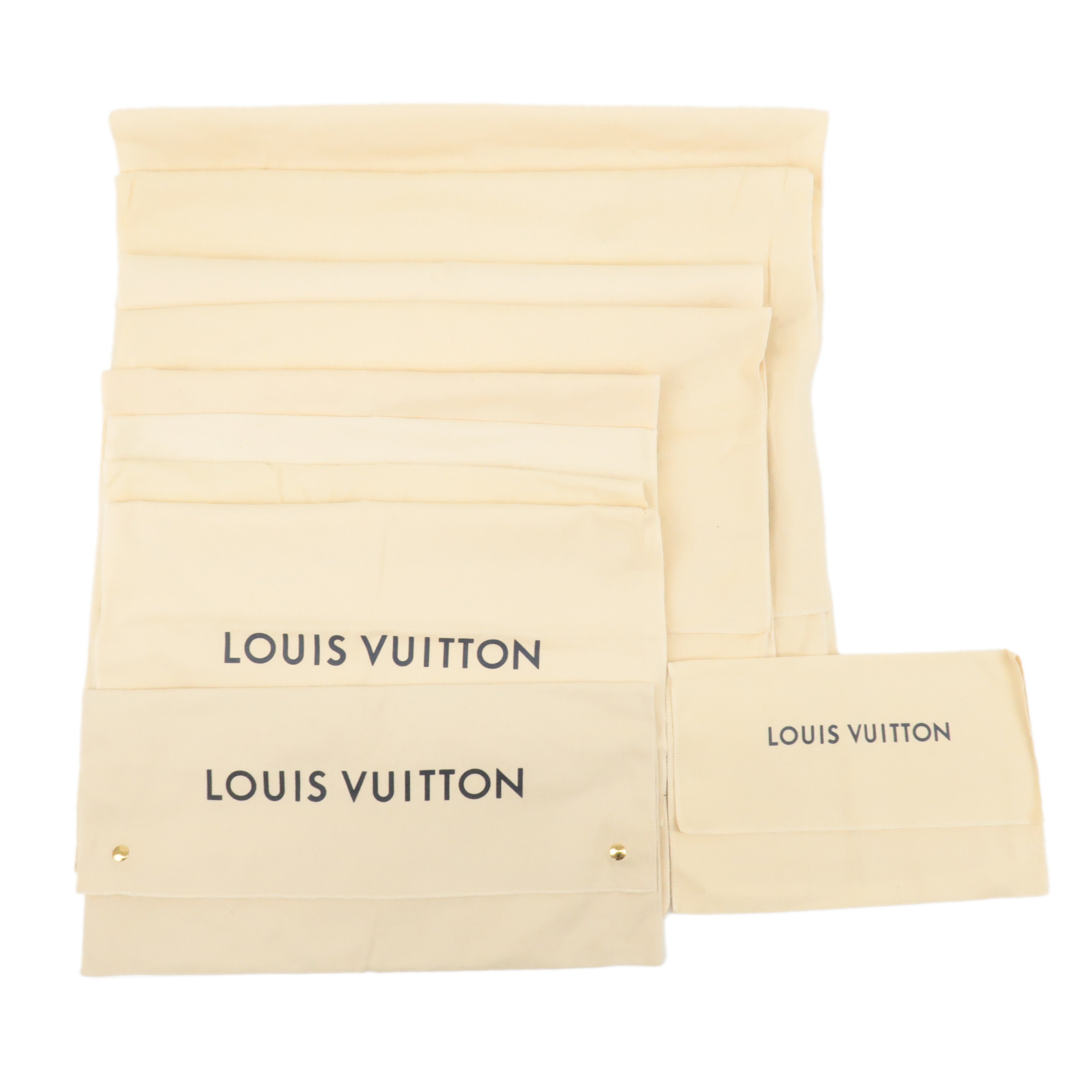 Louis Vuitton Set of 10 Storage Bag Dust Bag New Model Beige