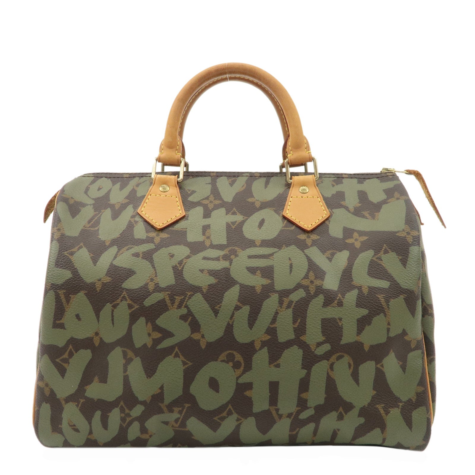 Louis-Vuitton-Monogram-Graffiti-Speedy-30-Khaki-Brown-M92194