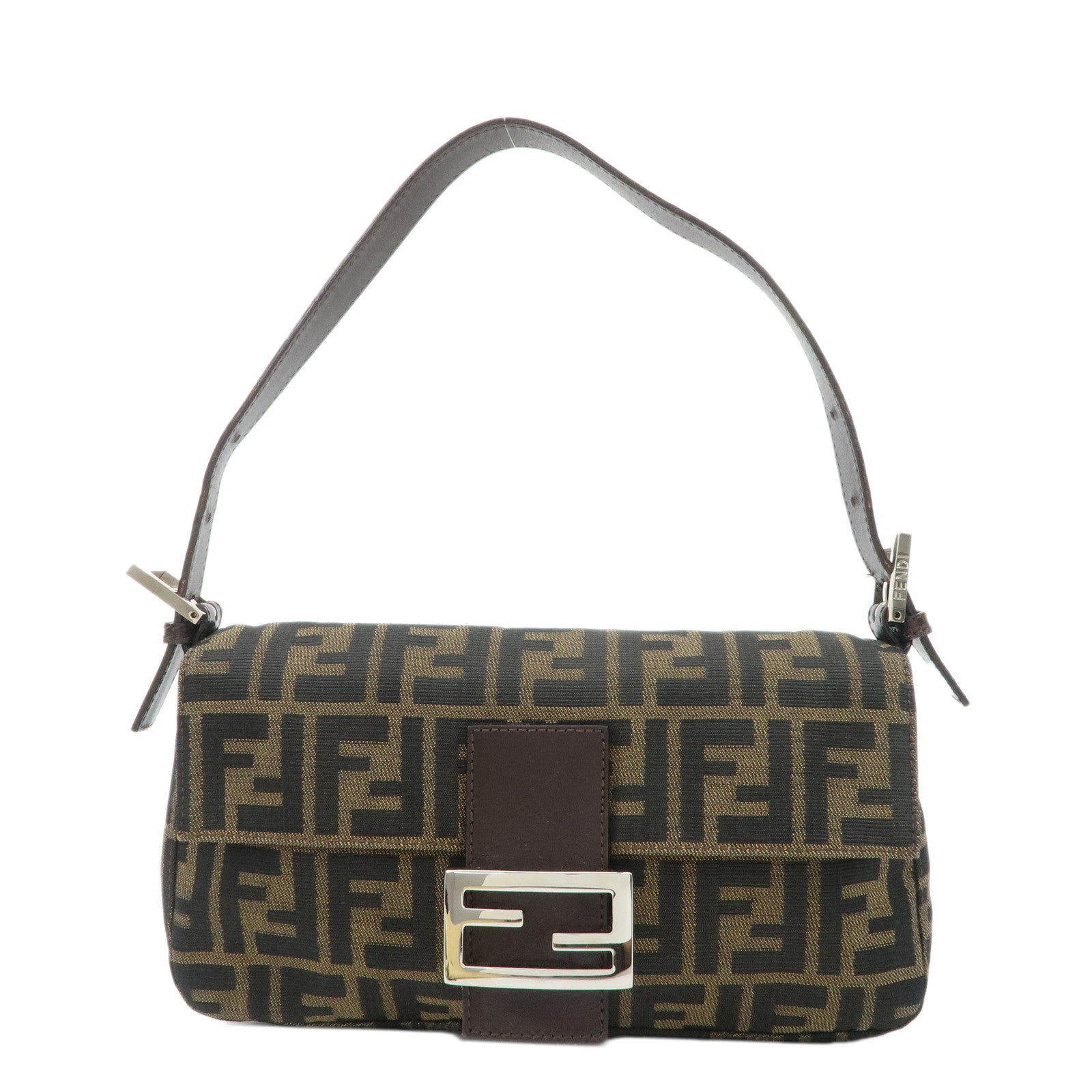 FENDI-Mamma-Baguette-Zucca-Canvas-Leather-Shoulder-Bag-26424