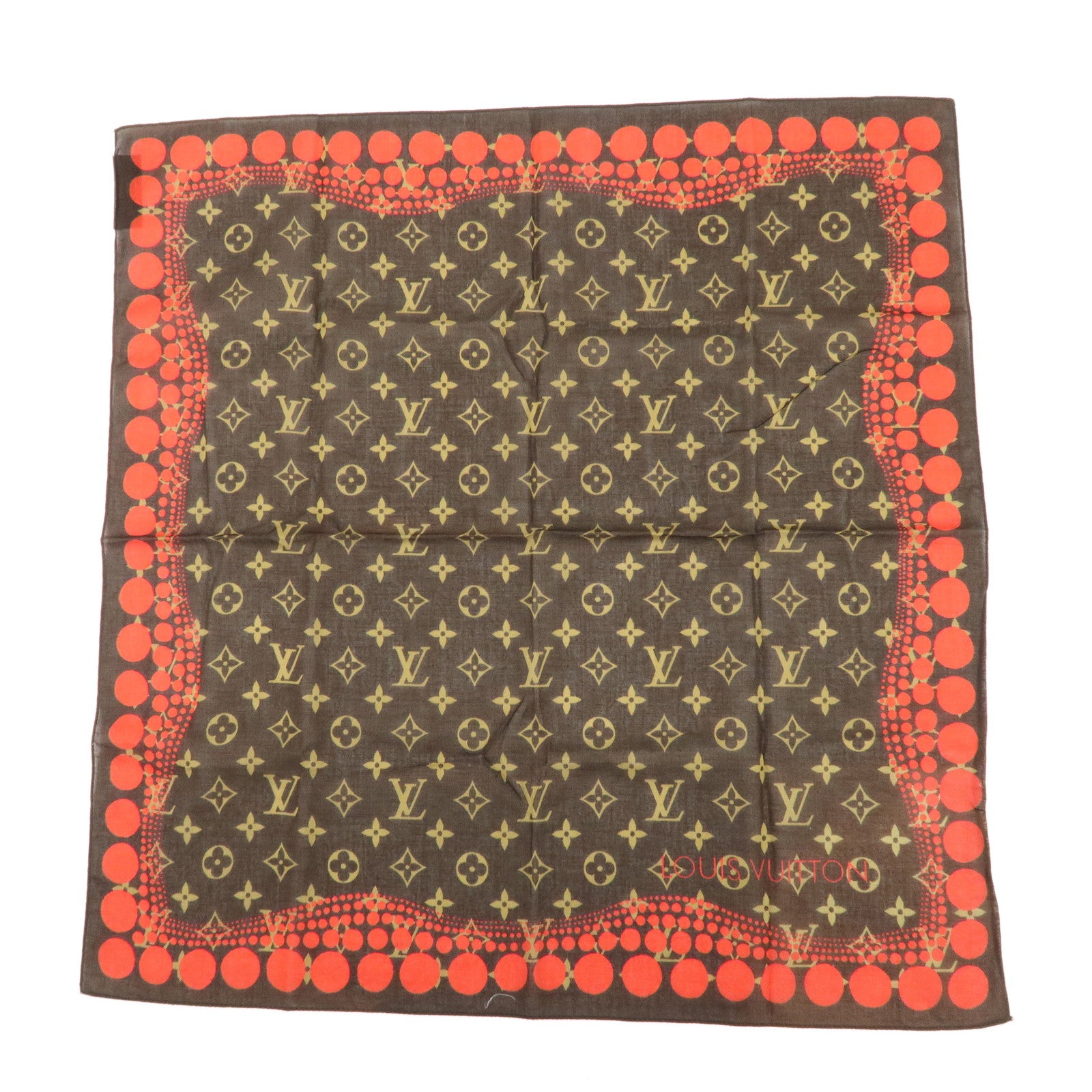 Louis-Vuitton-Monogram-Scarf-Bandana-55×55-Yayoi-Kusama