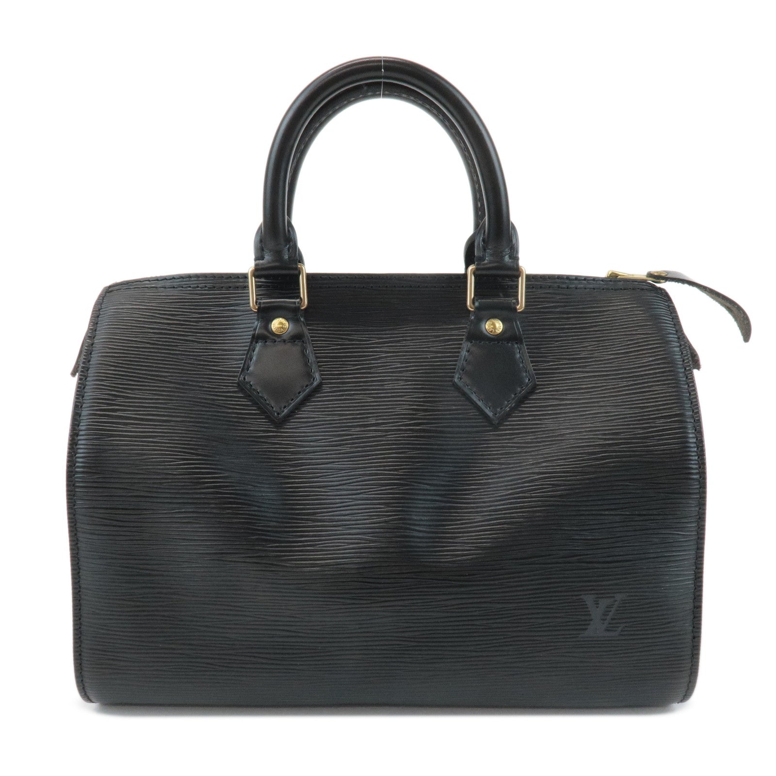 Louis-Vuitton-Epi-Speedy-25-Boston-Bag-Hand-Bag-Noir-M43012