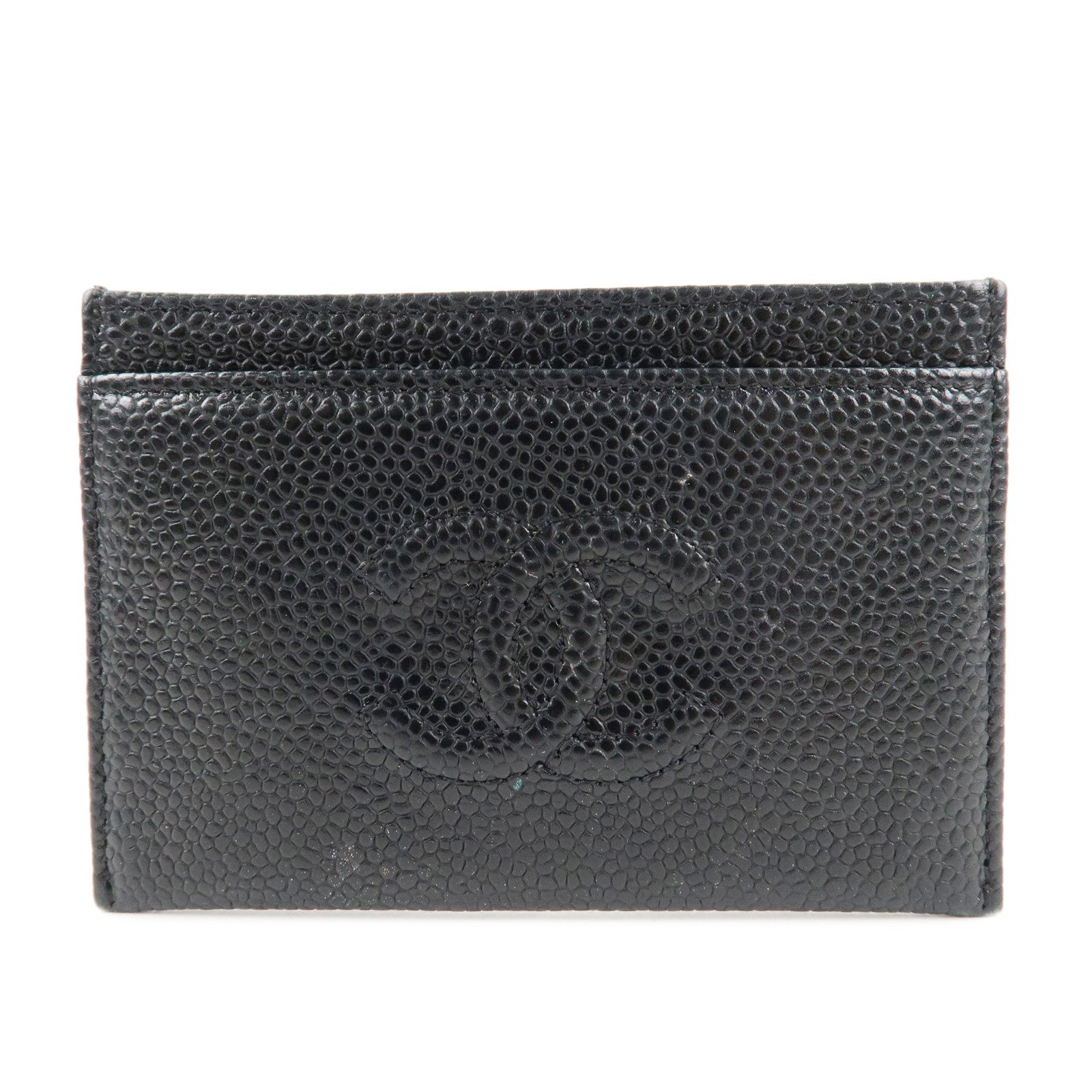 CHANEL-COCO-Mark-Caviar-Skin-Card-Case-Black-A48655