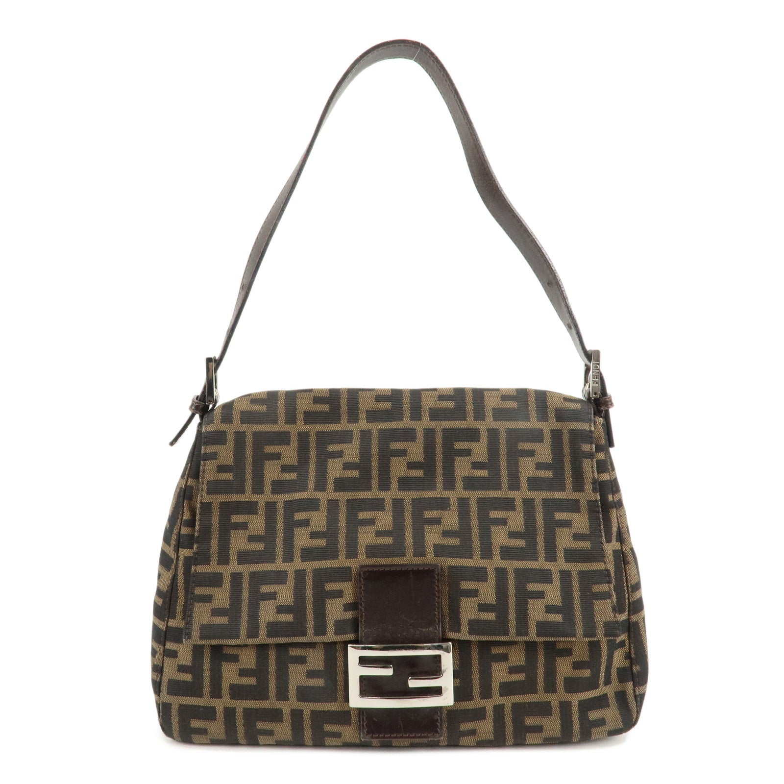 FENDI-Mamma-Baguette-Zucca-Canvas-Leather-Shoulder-Bag-26325