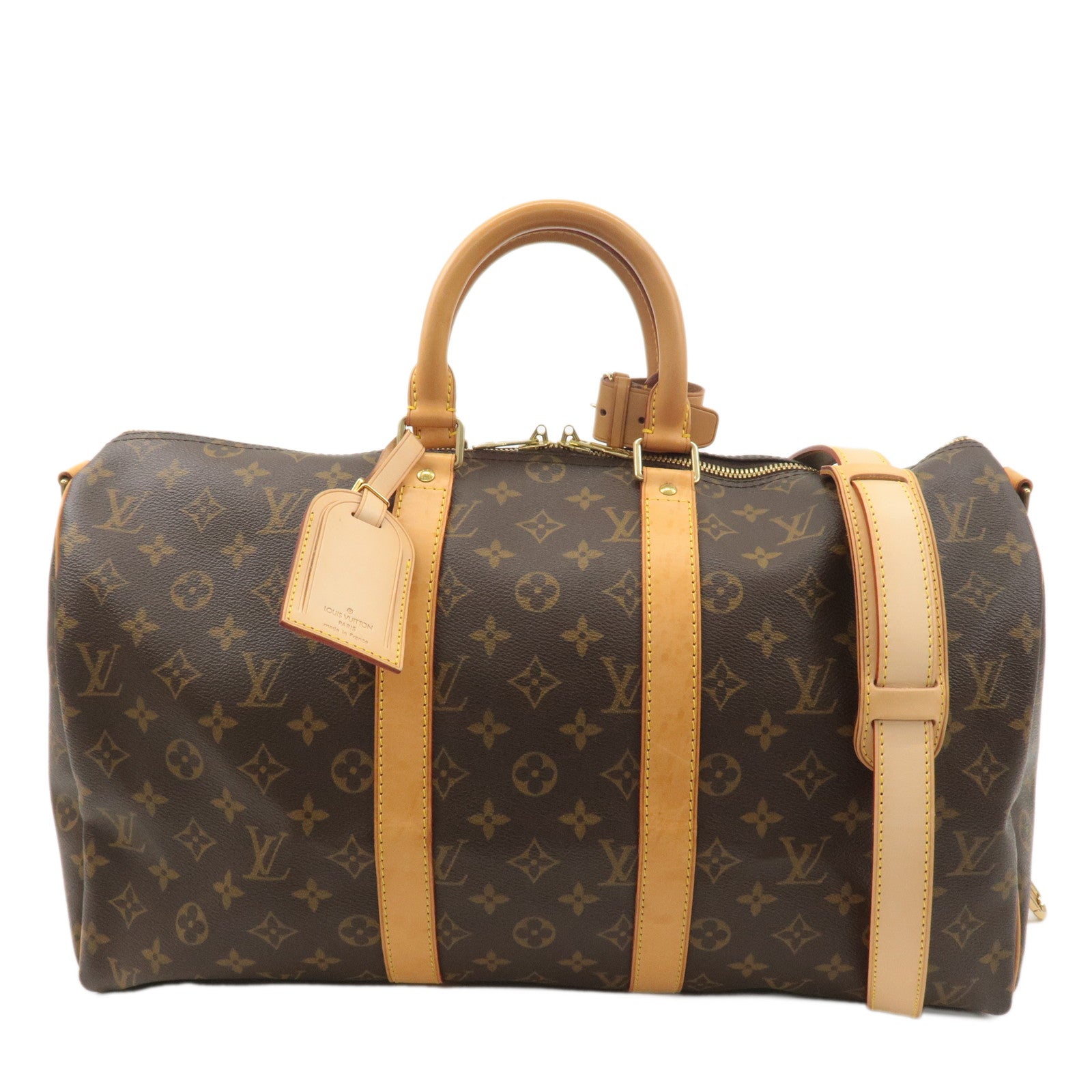 Louis-Vuitton-Monogram-Keep-All-Bandouliere-45-Boston-Bag-M41418