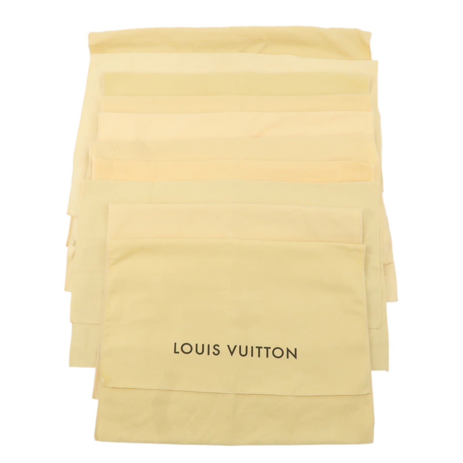 Louis-Vuitton-Set-of-10-Dust-Bag-Storage-Bag-Beige