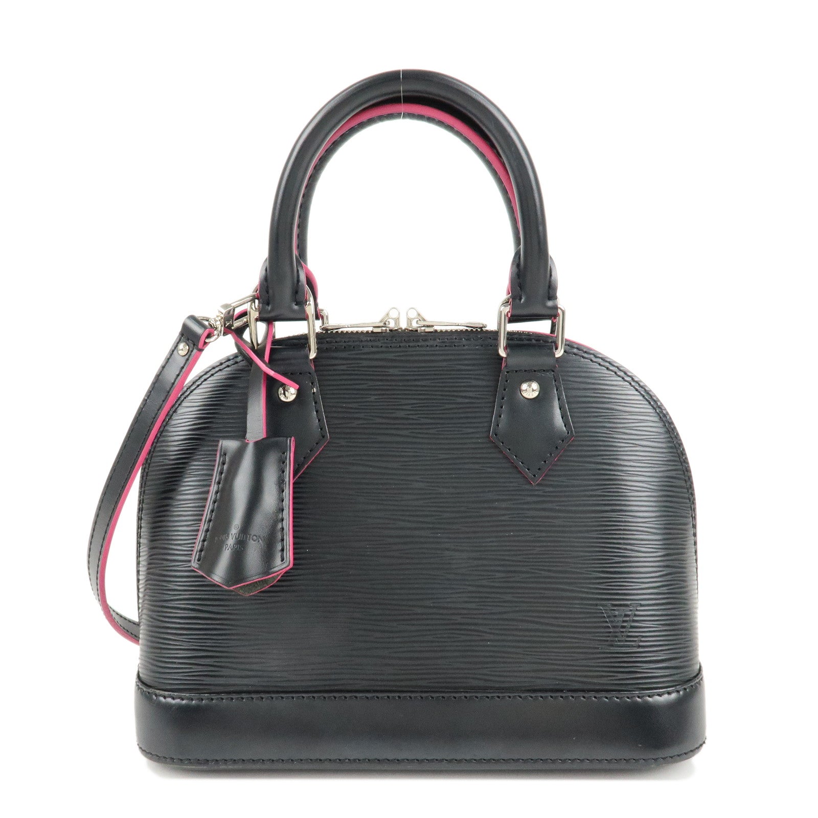 Louis-Vuitton-Epi-Alma-BB-2Way-Shoulder-Bag-Noir-Pink-M54160