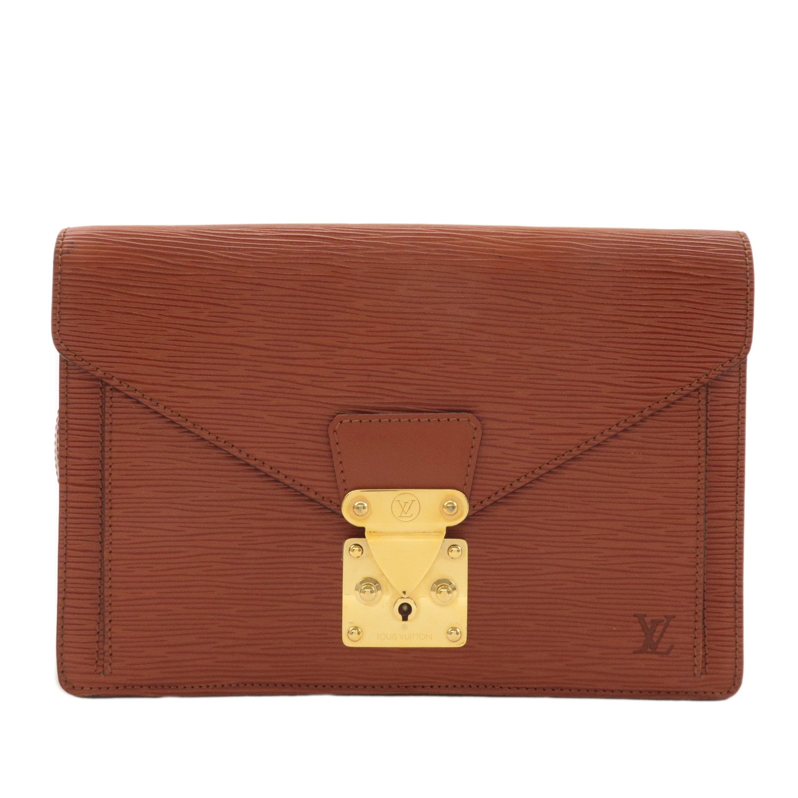 Louis-Vuitton-Epi-Sellier-Dragonne-Clutch-Bag-Purse-M52613