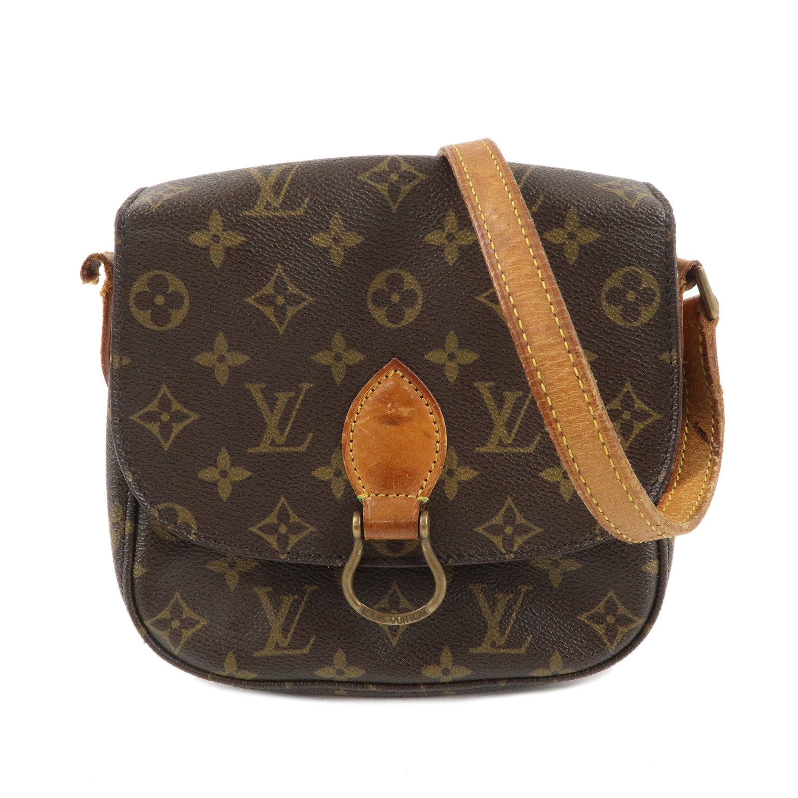 Louis Vuitton Monogram Saint Cloud MM Shoulder Bag Brown M51243