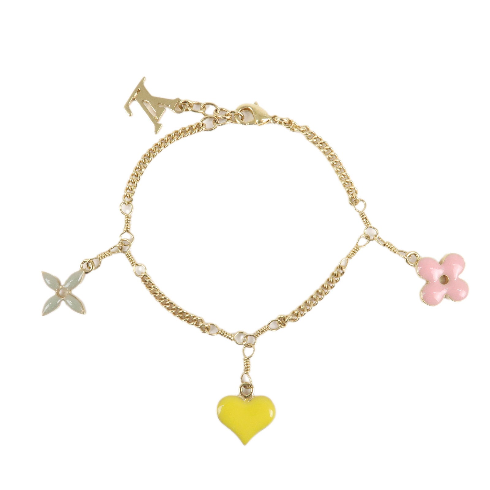 Louis-Vuitton-Sweet-Monogram-Bracelet-Multicolor-Gold-HDW-M65477