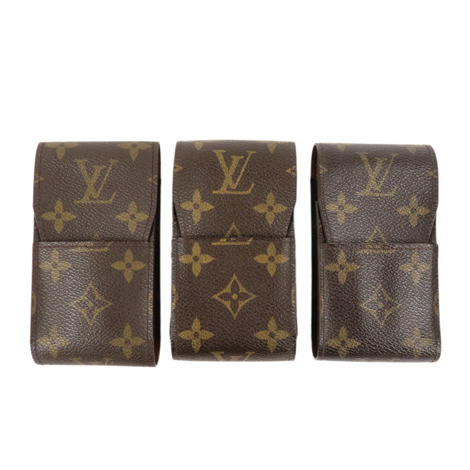 Louis-Vuitton-Set-of-3-Monogram-Etui-Garet-Cigarette-Case-M63024