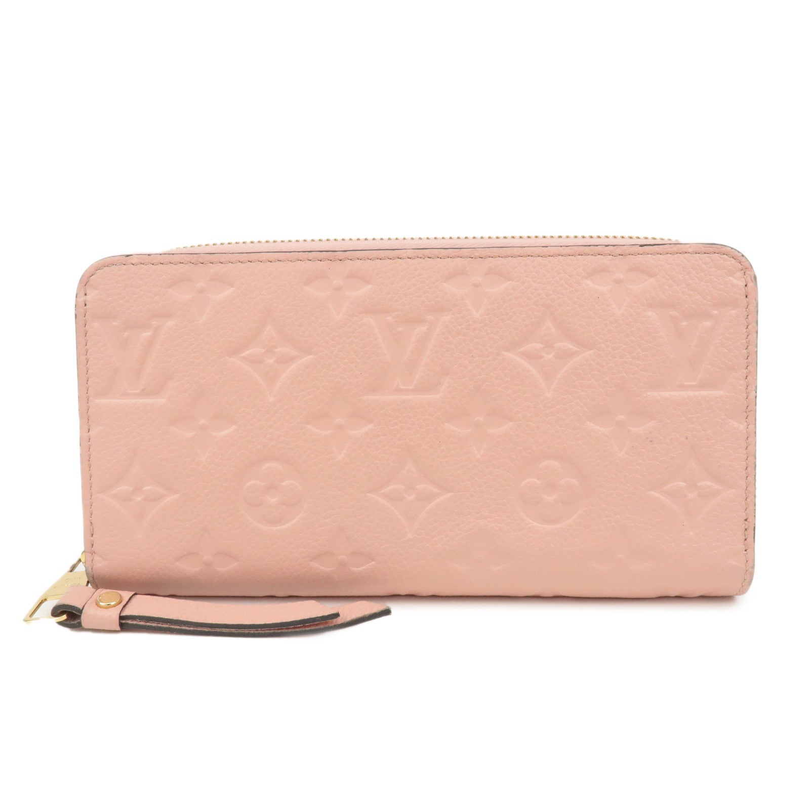 Louis-Vuitton-Monogram-Empreinte-Zippy-Wallet-Rose-Poudre-M64090