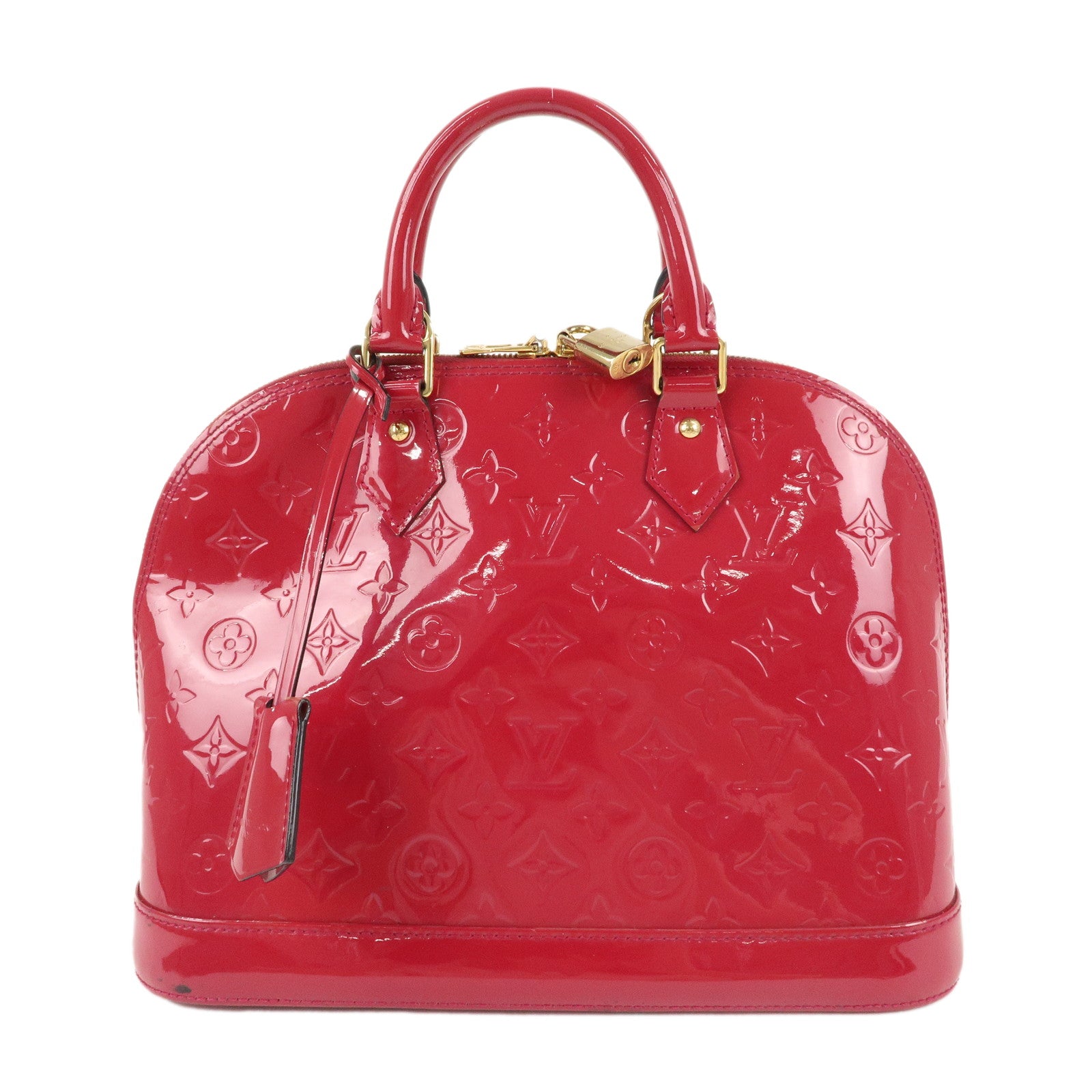 Louis Vuitton Monogram Vernis Alma PM Hand Bag Rose Indien M91770