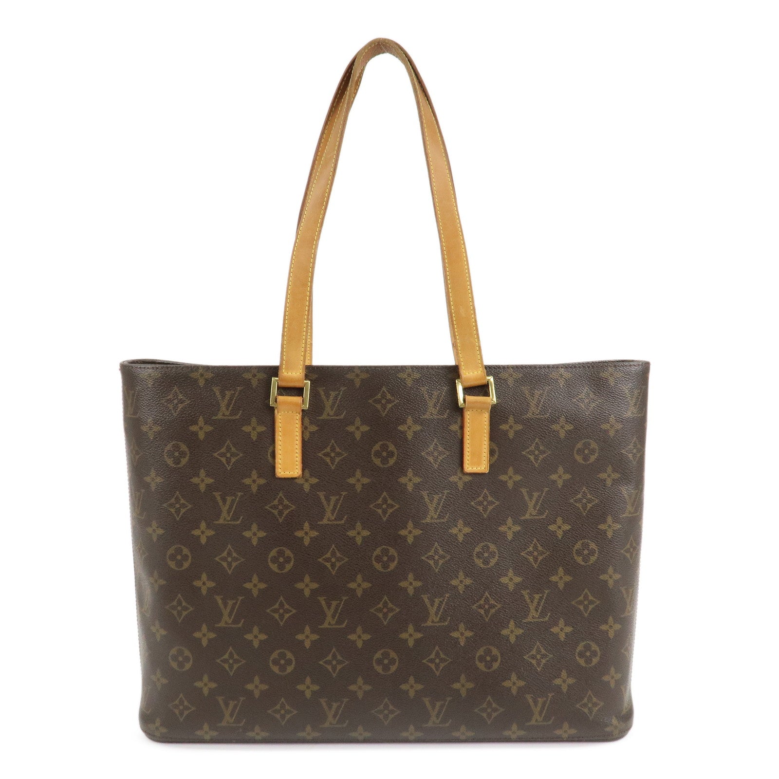 Louis-Vuitton-Monogram-Luco-Tote-Bag-Hand-Bag-Brown-M51155