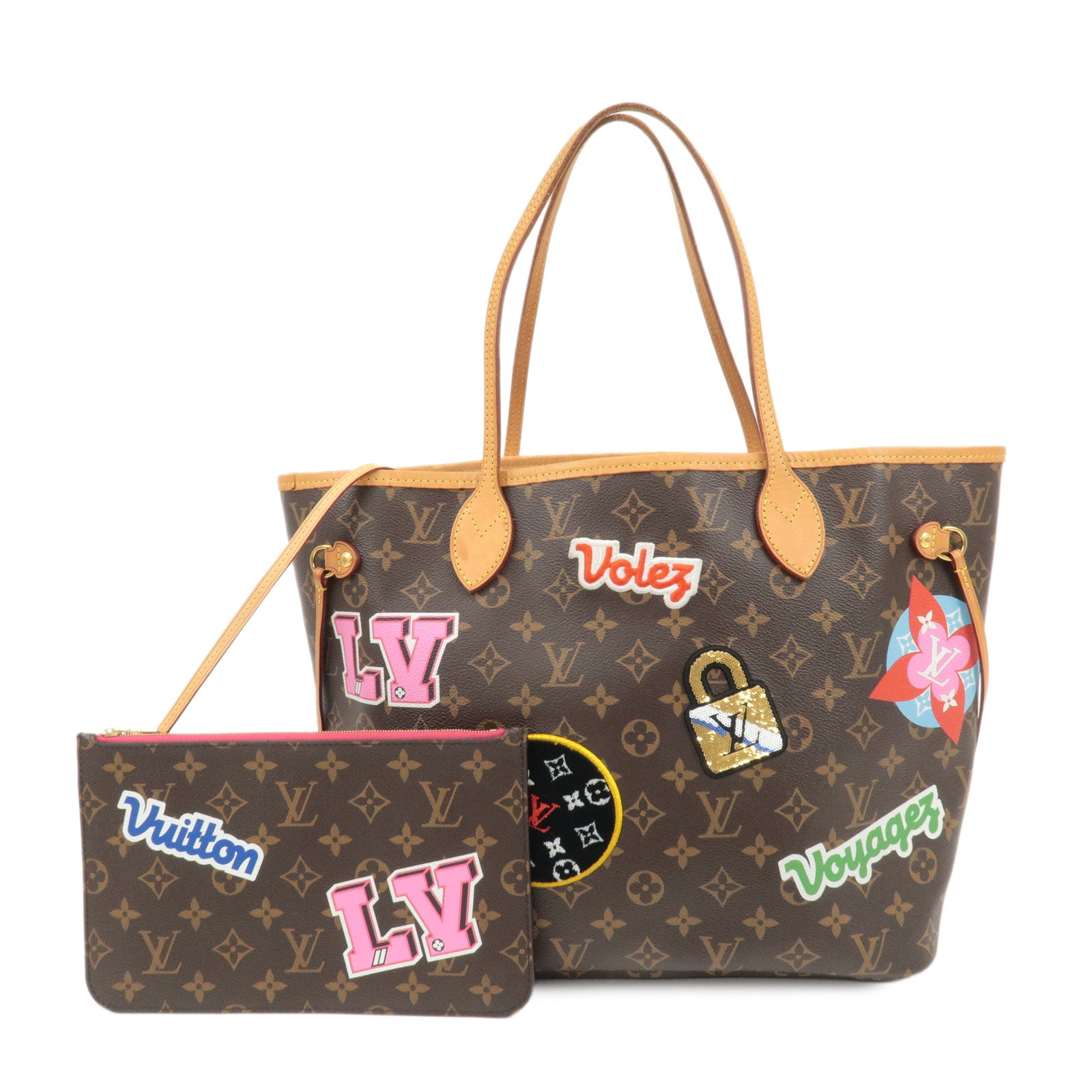 Louis-Vuitton-Monogram-Patches-Neverfull-MM-Tote-Bag-M43988