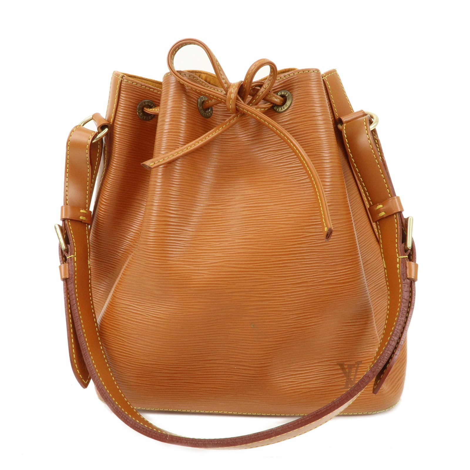 Louis-Vuitton-Epi-Petit-Noe-Shoulder-Bag-Kenya-Brown-M44103