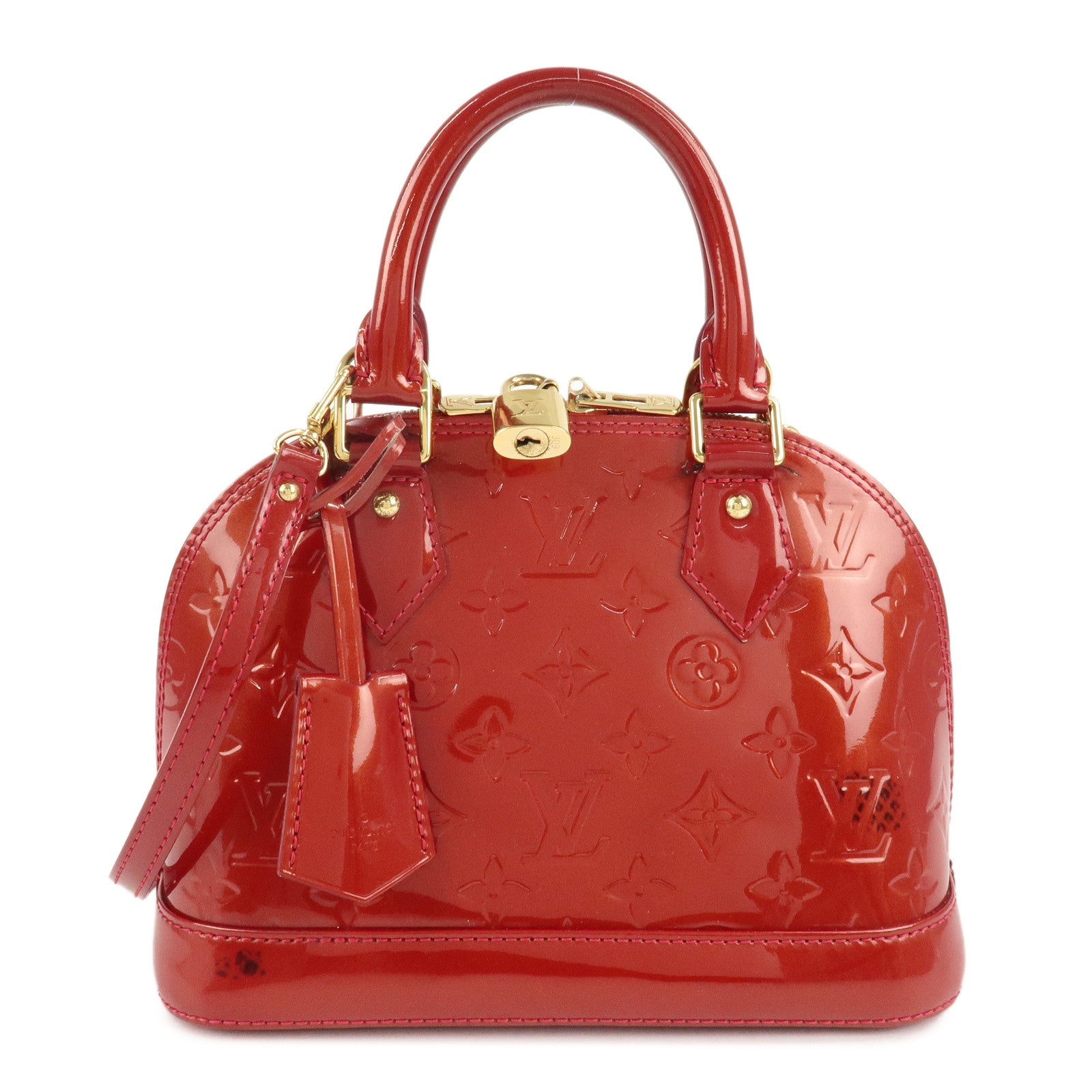 Louis-Vuitton-Monogram-Vernis-Alma-BB-2Way-Bag-Red-M91606